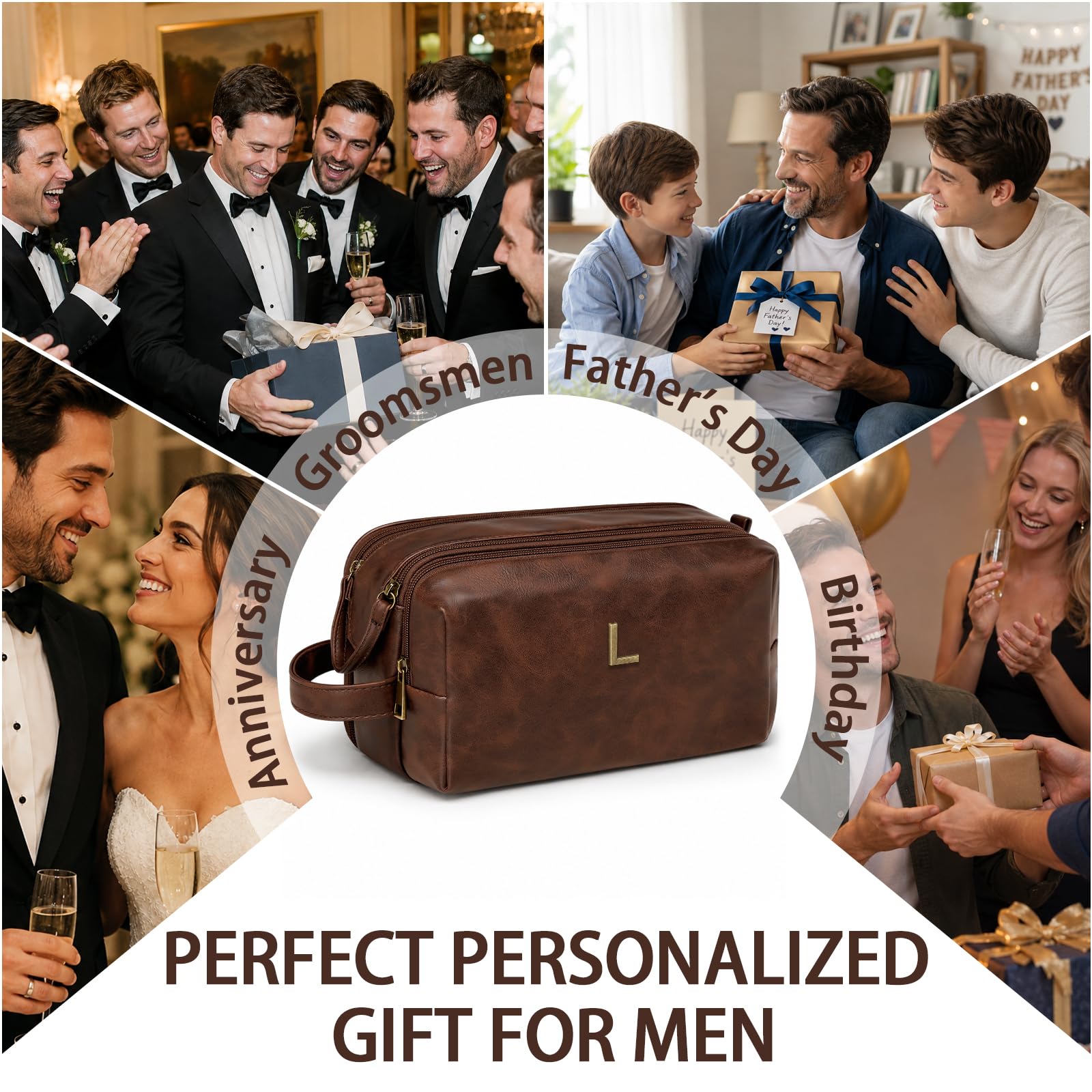Neceser personalizado para hombre, regalo personalizado con