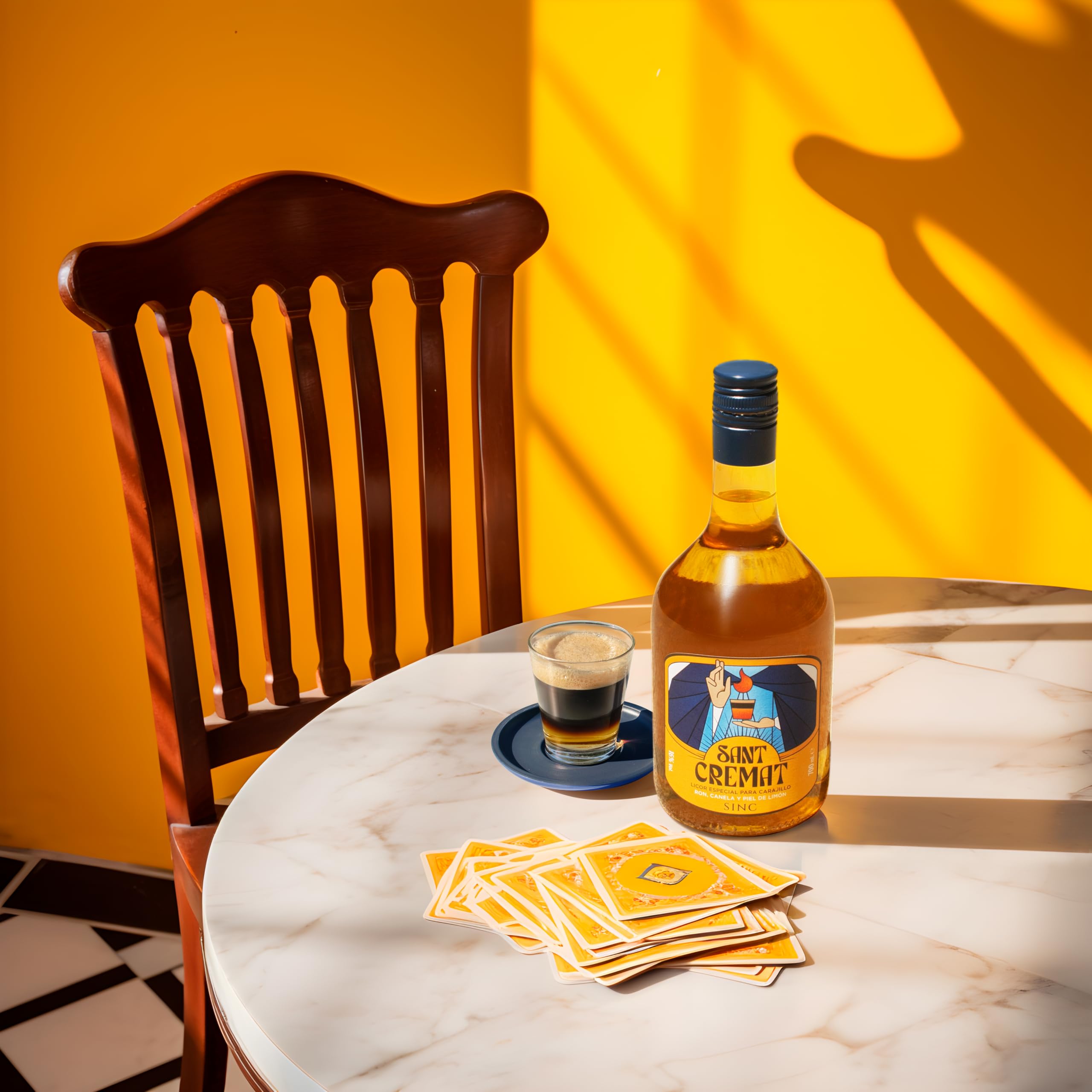 Sant Cremat Pack 2 – Licor para Cremaet y Carajillo | Ron, Canela y Limón | Licor especial cremaet para mezclar con Café Listo para Usar | Medalla de Oro CINVE 2024 | Tradición Valenciana
