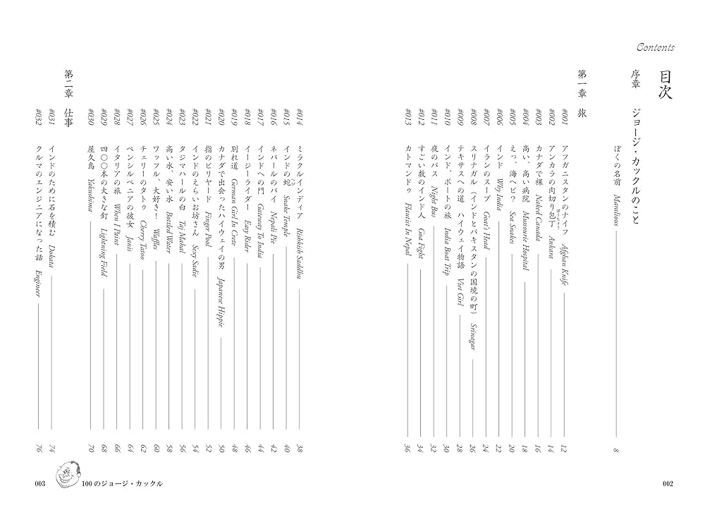 100のジョージ・カックル | ジョージ・カックル, 花井祐介 |本