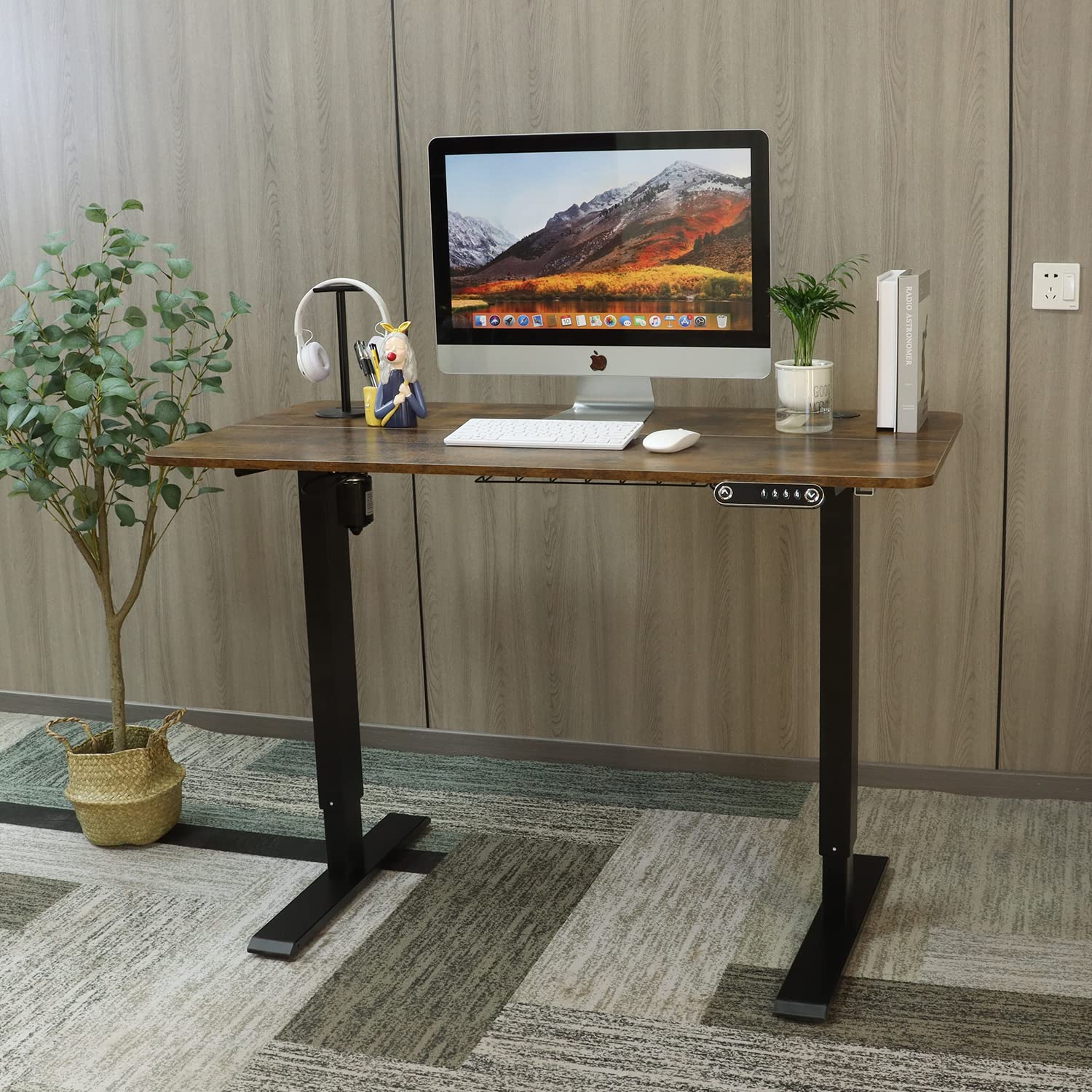 Amazon | Suhapup 昇降デスク電動式 パソコンデスク 120×60CM 電動昇降