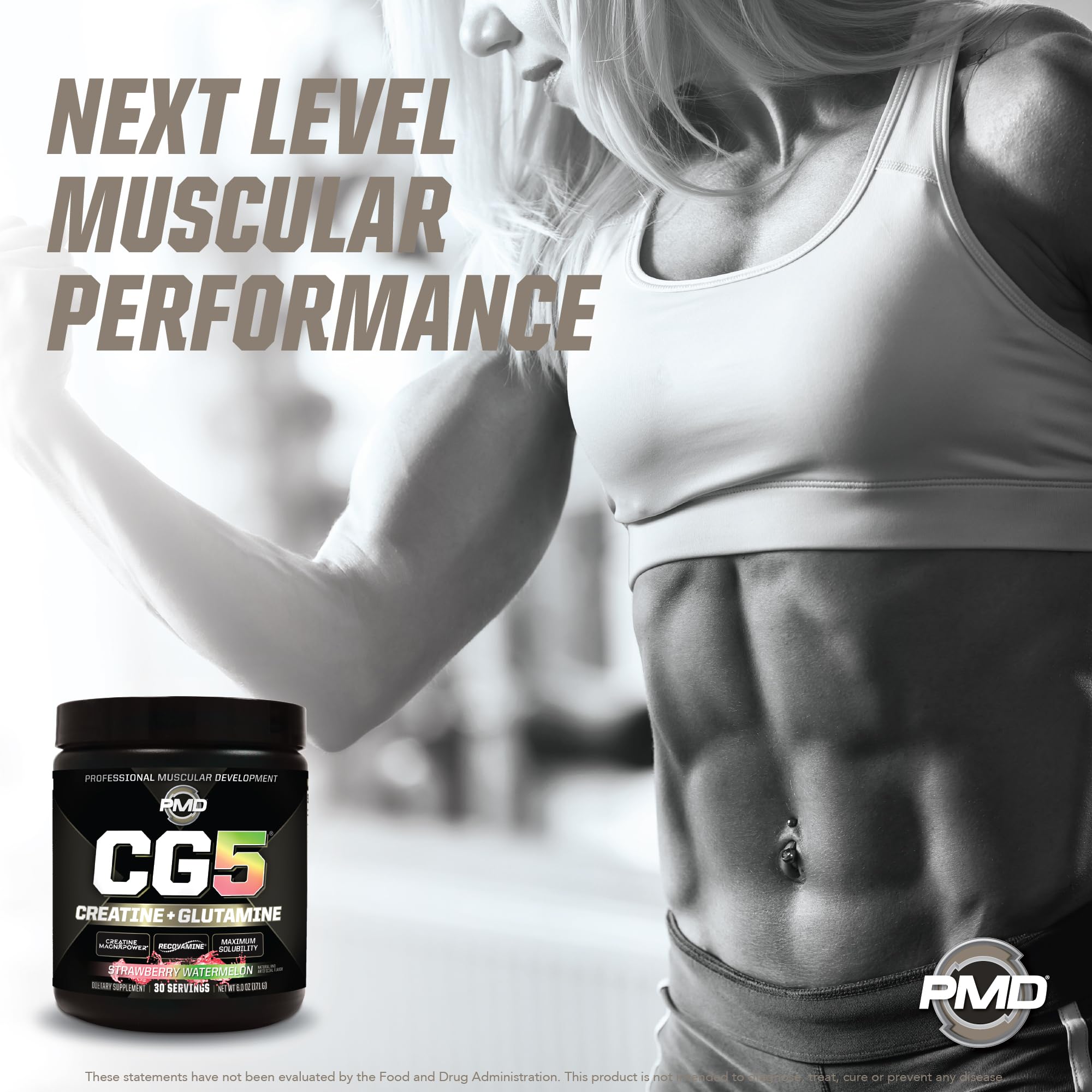 PMD CG5 Creatine & L-Glutamine Powder Strawberry Watermelon - 30 Servings — Amazon image 8
