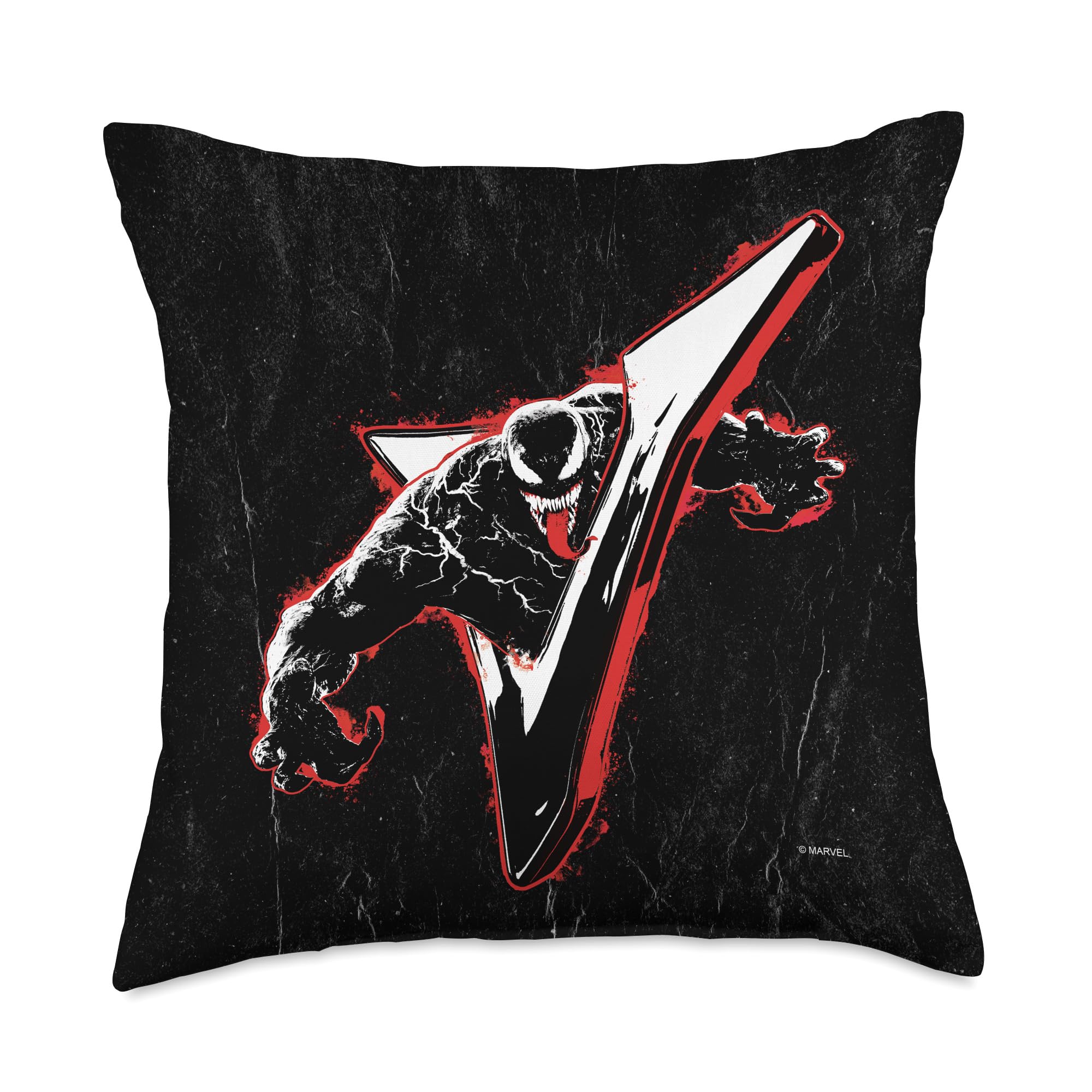 Coussin Venom Marvel rouge noir pour soulager le dos et décorer un canapé terne