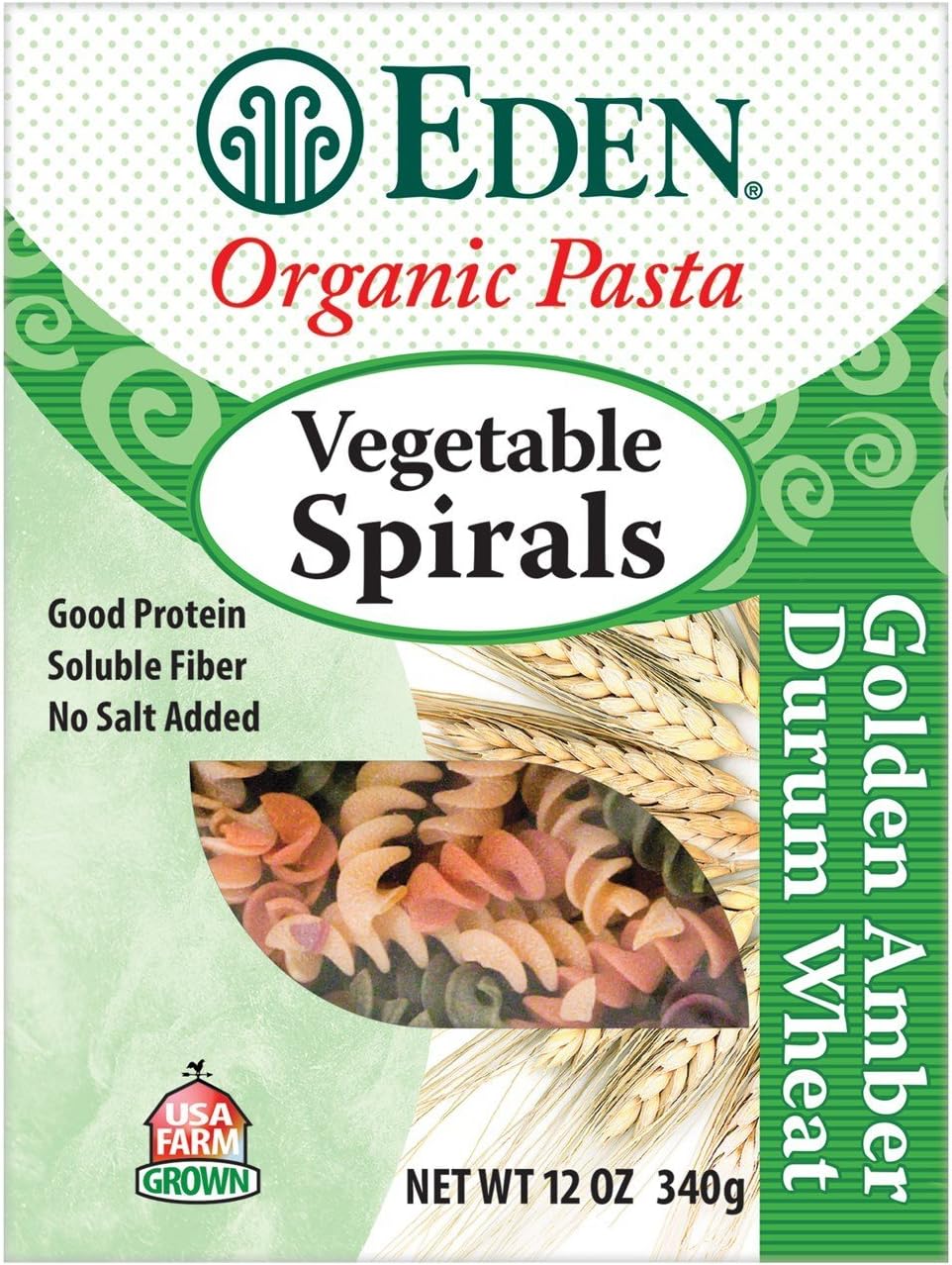 Eden Organic Vegetable Spirals, 12-Ounce Packages (Pack of 6)
