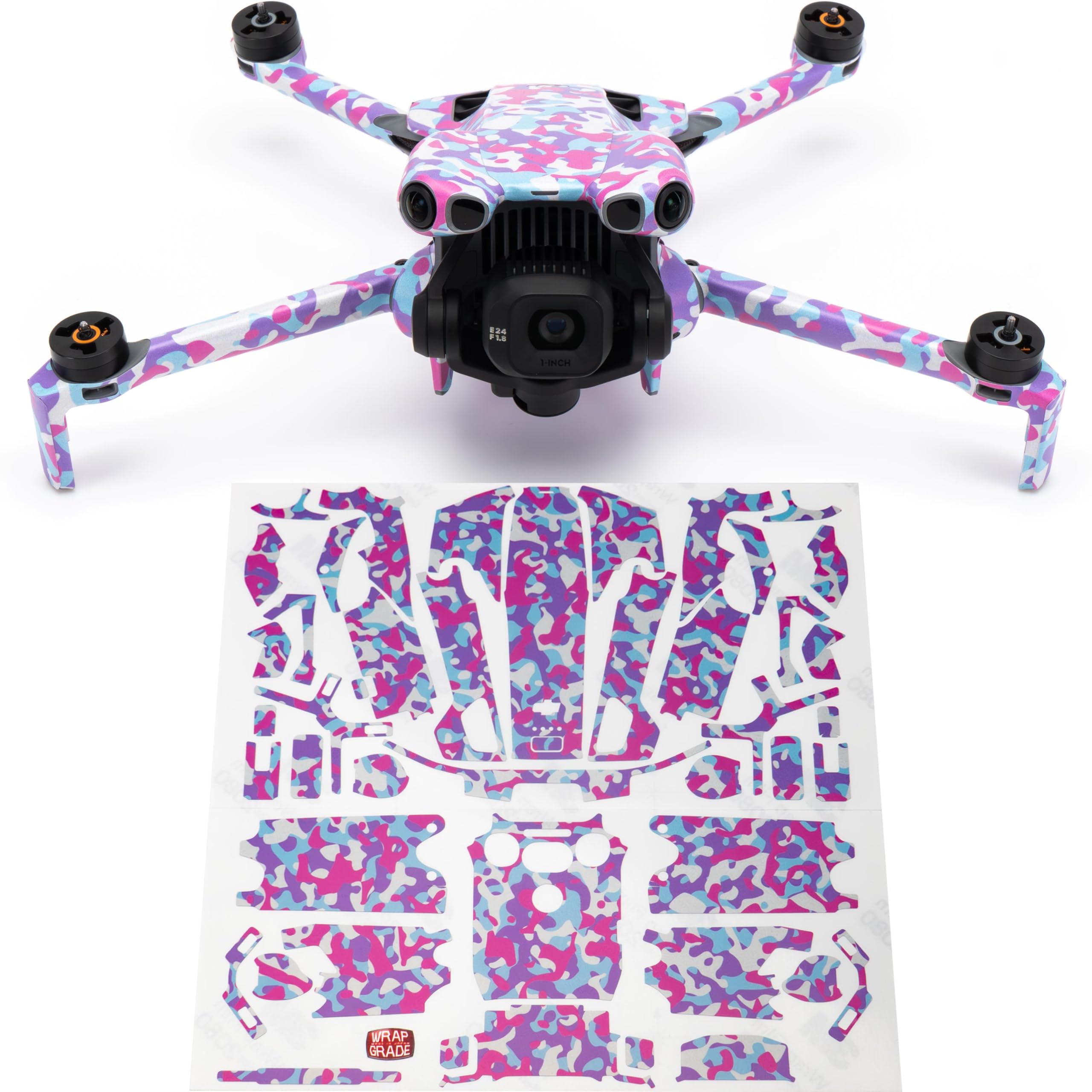 WRAPGRADE Skin Stickers Compatible with DJI Mini 5 Pro (Unicorn Camo)