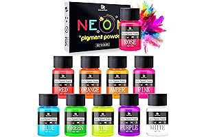10 Neon Nail Pigment Powder Elixir: A Prismatic Burst for Your Creative Canvas
