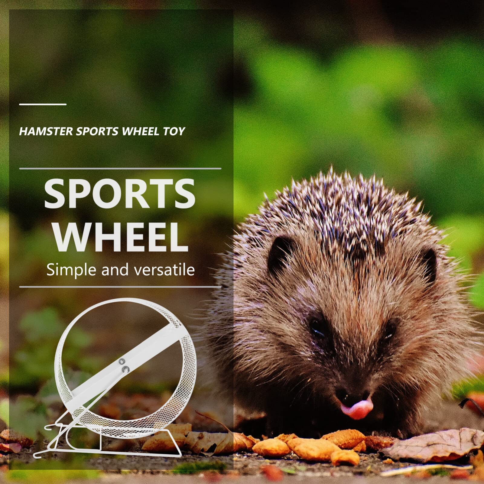 POPETPOP Cichy Kołowrotek Dla Chinchilli i Hamstera Zabawka Do Ćwiczeń Dla Małych Zwierząt Mute Running Wheel z Stojakiem Idealna Do Zabawy i Aktywności Fizycznej