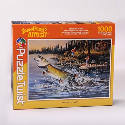 Miniatura 2 de Rompecabezas de 1000 piezas para principiantes - Serie Something's Amiss! Único, desafiante, divertido para adultos, familia, adolescentes,