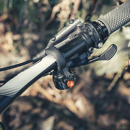 Miniatura 9 de Granite Campana de bicicleta de montaña Cricket con modo de golpe único y modo cencerro constante, campana de bicicleta para bicicleta de montaña,