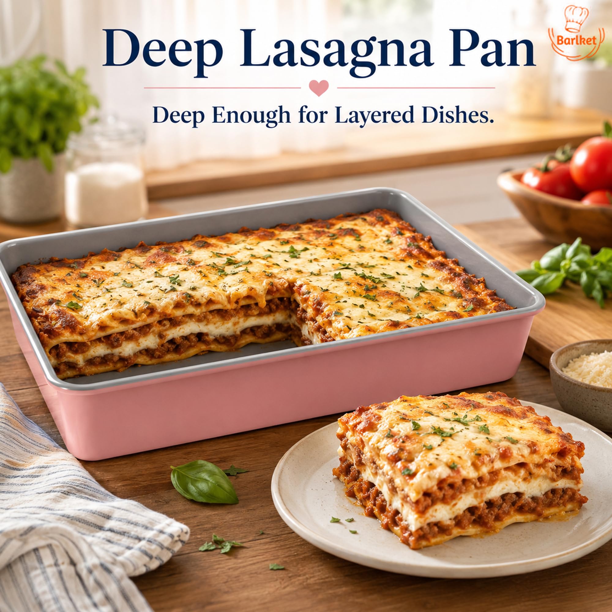 Heavy Duty 9x13 Cake Pan - Nonstick Baking Pan -5
