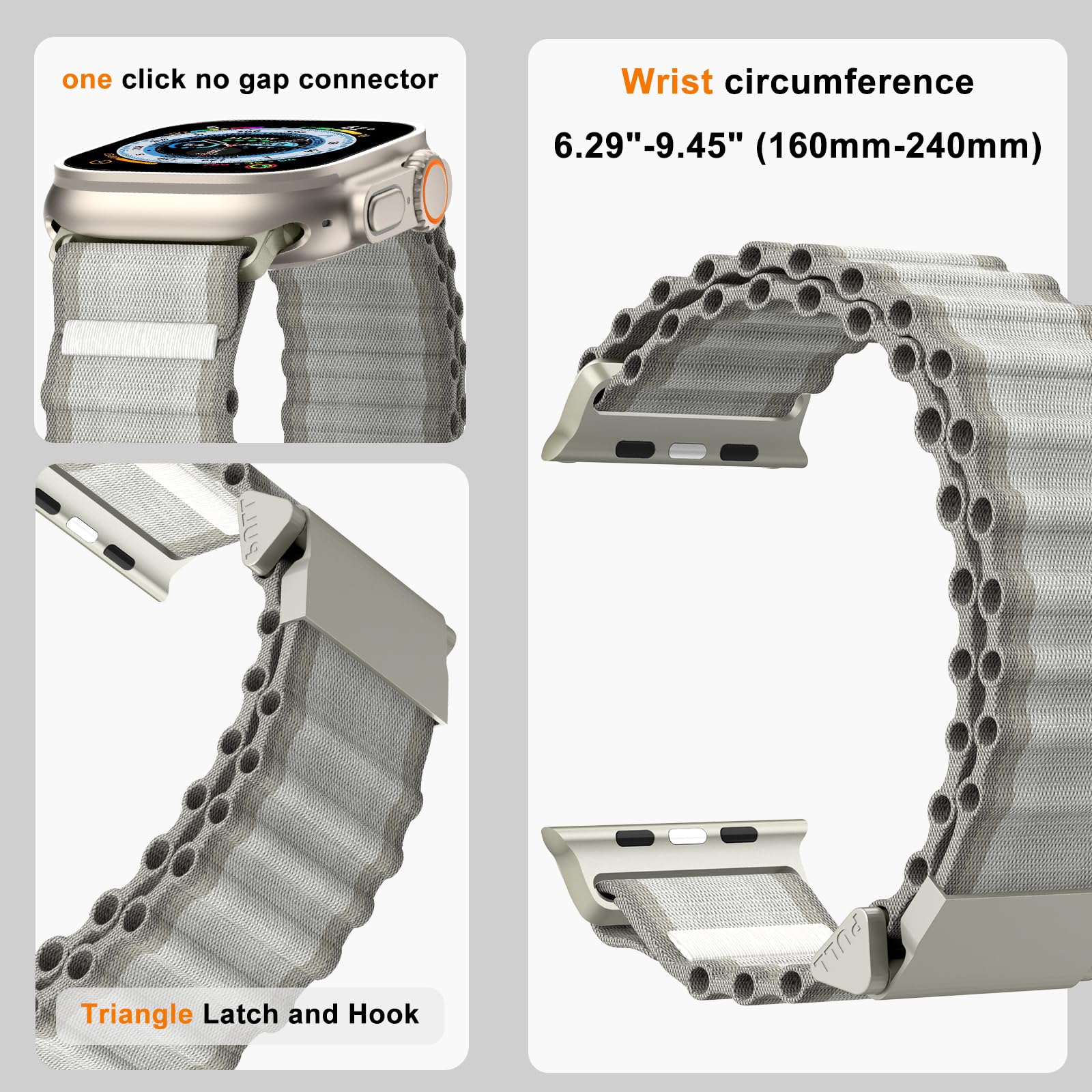 Nylon Strap for Apple Watch Ultra 2 49mm Strap - Image 3