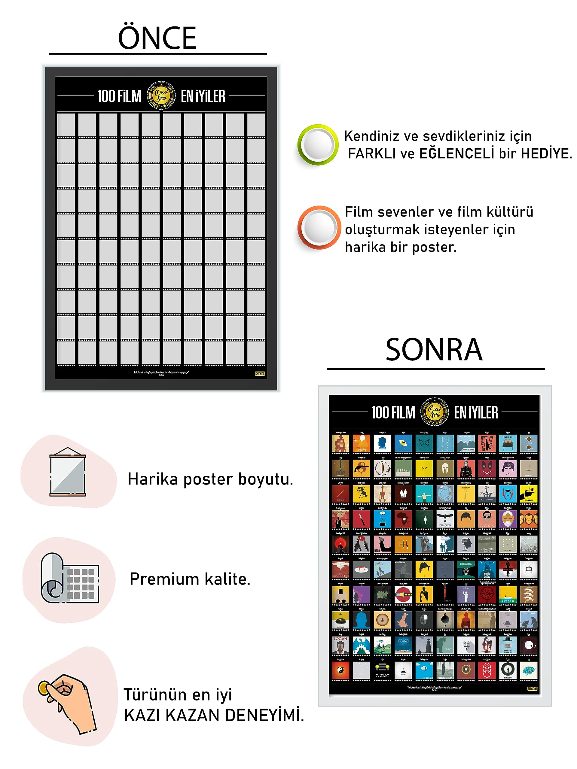 Check100 Özel Seri Kazıkazan 100 FİLM Posteri