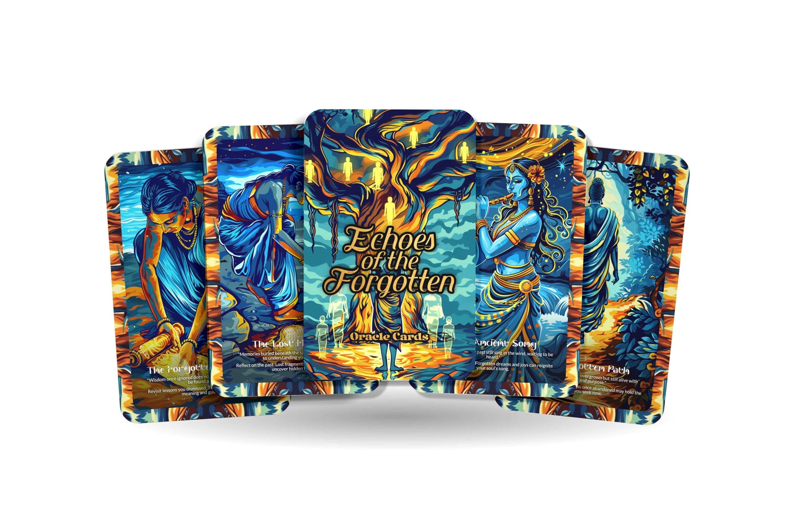 Ibiza Tarot Echoes of The Forgotten Oracle Cards – 22 Cards Past Life & Memory Deck for Deep Soul Insights