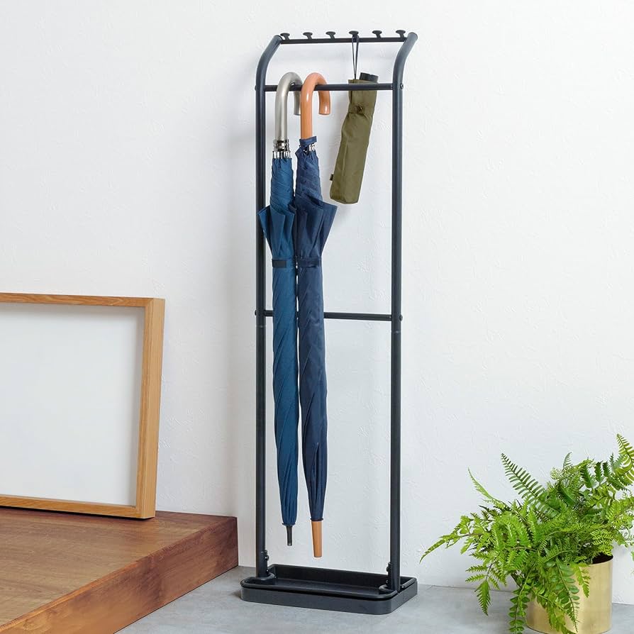 マットブラック 3kg耐荷重 アンブレラハンガー スリム傘立て Amazon｜HEIAN SHINDO 傘立て アンブレラハンガー マット