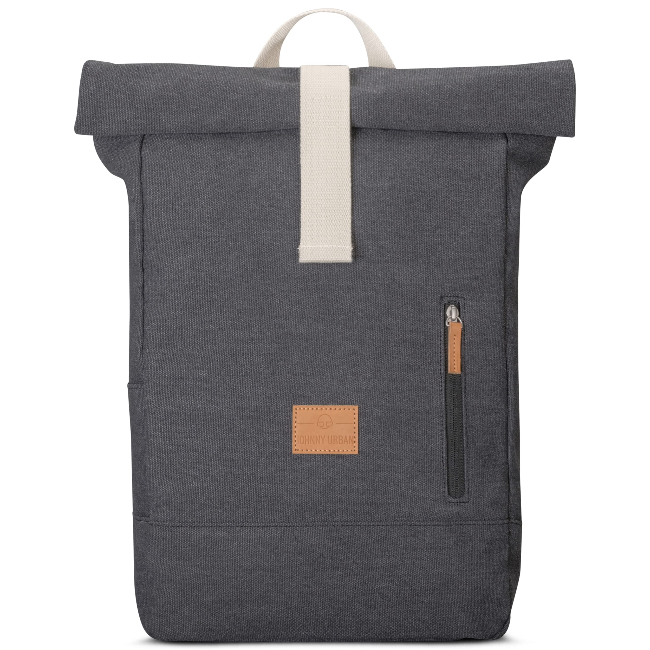 Johnny Urban Zaino Porta PC Donna e Uomo - Adam Medium - Rolltop per Lavoro Viaggio Università - Scomparto per Laptop 15.6 Pollici - Idrorepellente