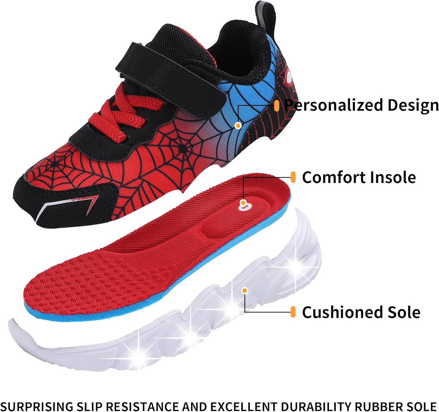 Toddler Boys Light Up Shoes Lightweight Breathable Mesh Flashing LED Tennis Sneakers for Toddler and Little Kids - Image 6