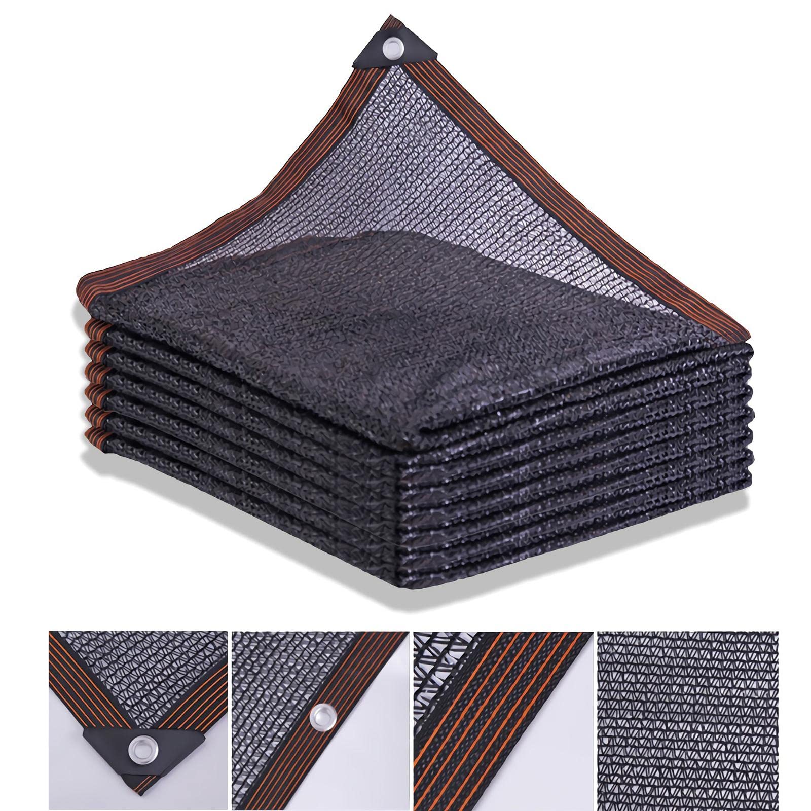 GLDYTVF Black 4 Pin Shade Netting 1x5m 50% 55% Shading Rate Resistant Fabric Mesh for Greenhouse Garden Plant Flowers Breathable Design for Pet Kennels Outdoor Screen