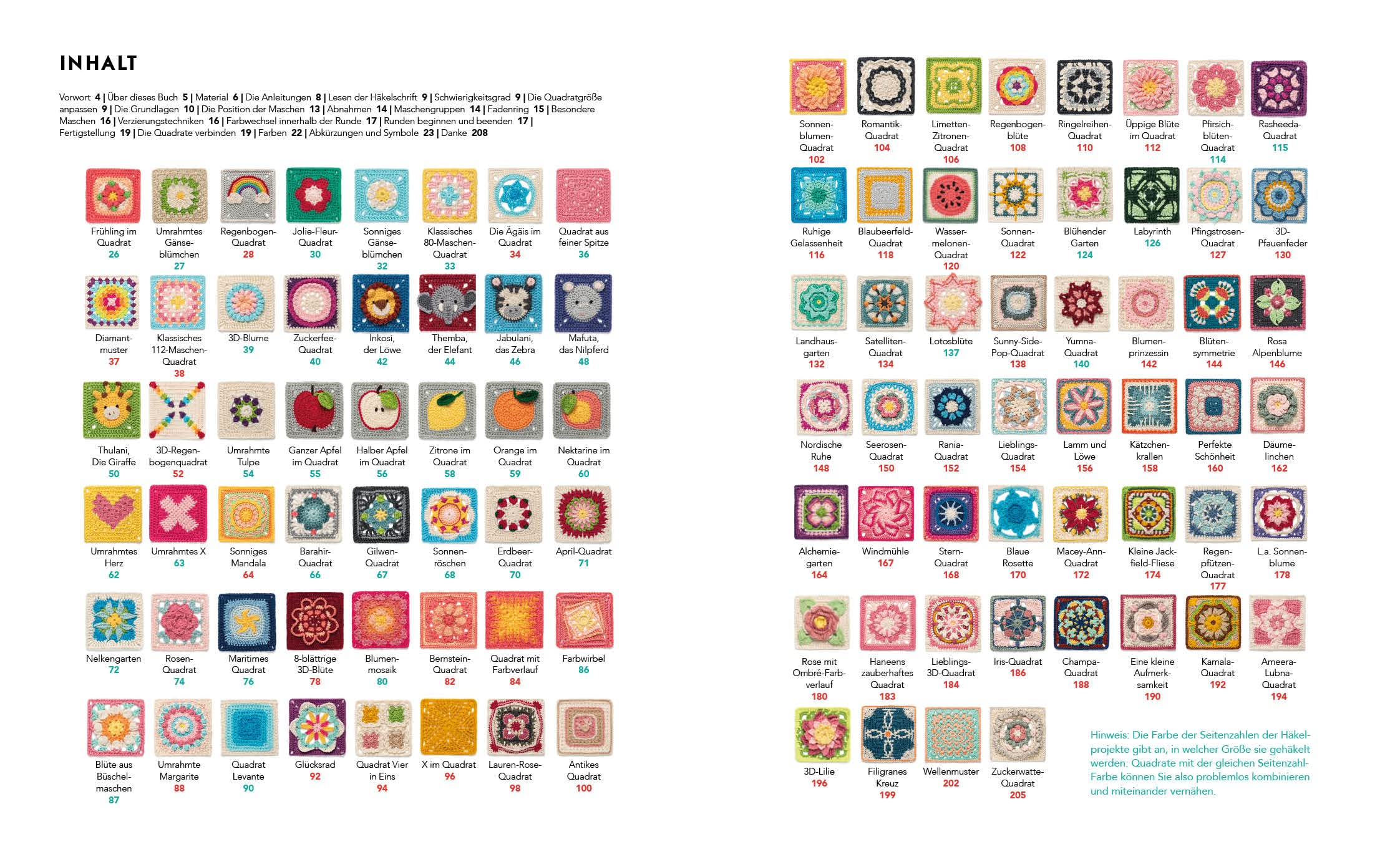 Musterbibel Granny Squares: Machs bunt! 100 Granny-Square-Designs für individuelle Häkeldecken, Patches und mehr