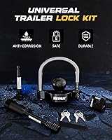 Vista 5 de RETRUE Juego de Cerraduras de Remolque con Llave Igual, Kit de Bloqueo para Remolcar y Almacenar Incluye Cerradura de Acoplador Universal