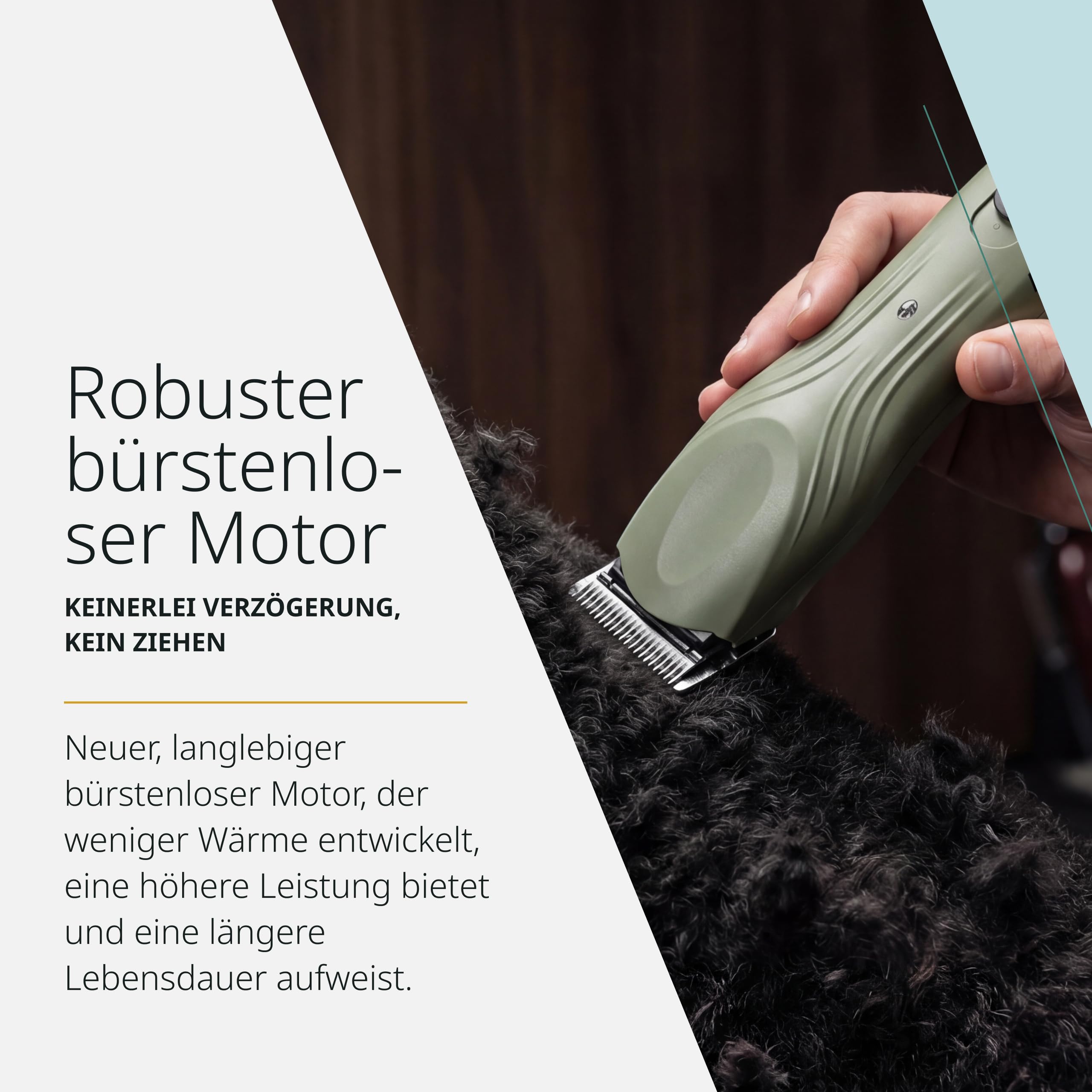 Wahl KMC+ Tierhaarschneider, Netz oder Akku, 120 Minuten Laufzeit | Tierhaarschneider mit bürstenlosem Motor, 3700 und 4500 U/min, #10 Prime Klinge, Netz oder Akku, 120 Minuten Laufzeit