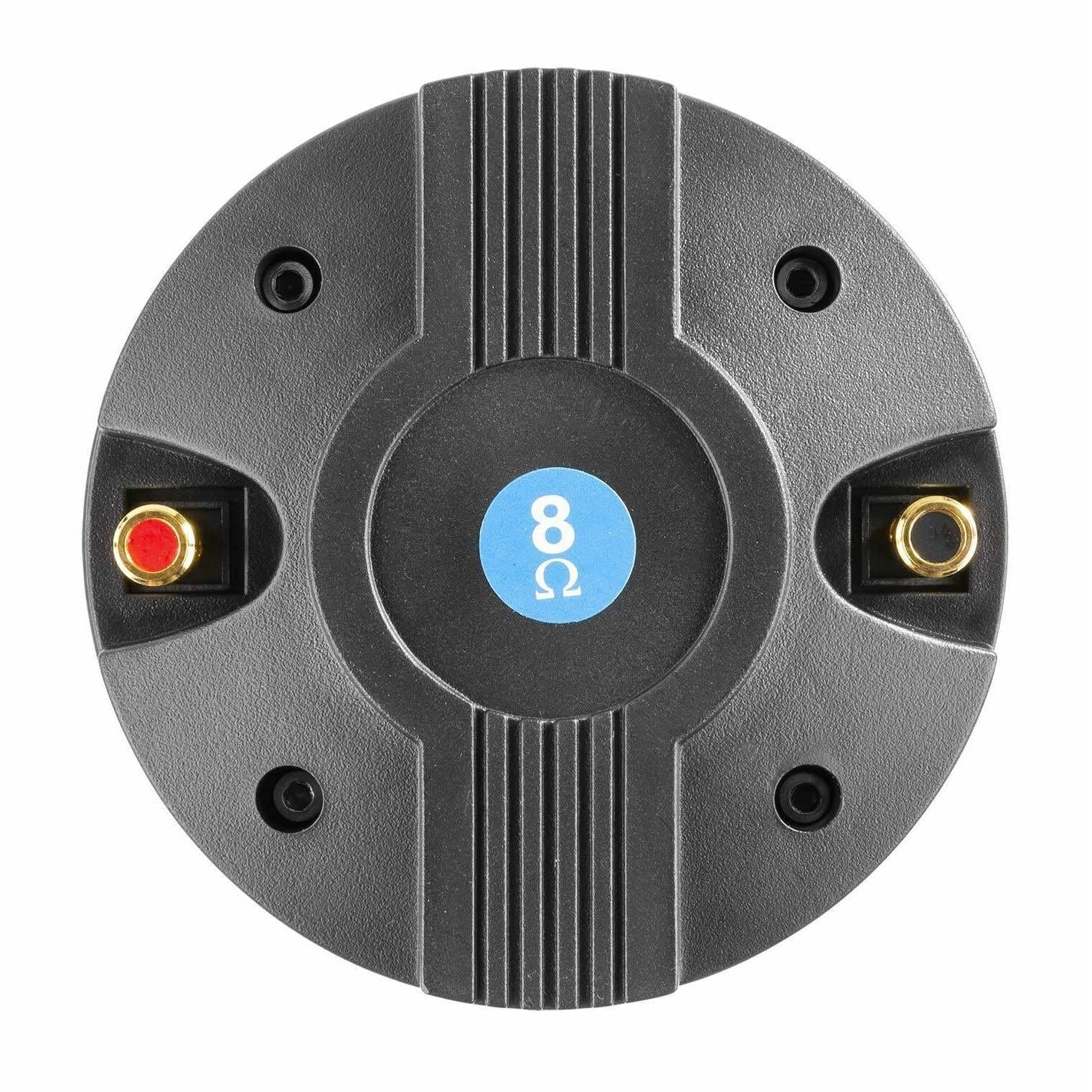 Skytec Moteur à Compression en Titane, 80 Watts, 8 Ohms, Bobine 44mm, Aimant 20 Oz, Connexion Vissée, Sonorisation Professionnelle, Rendement Élevé