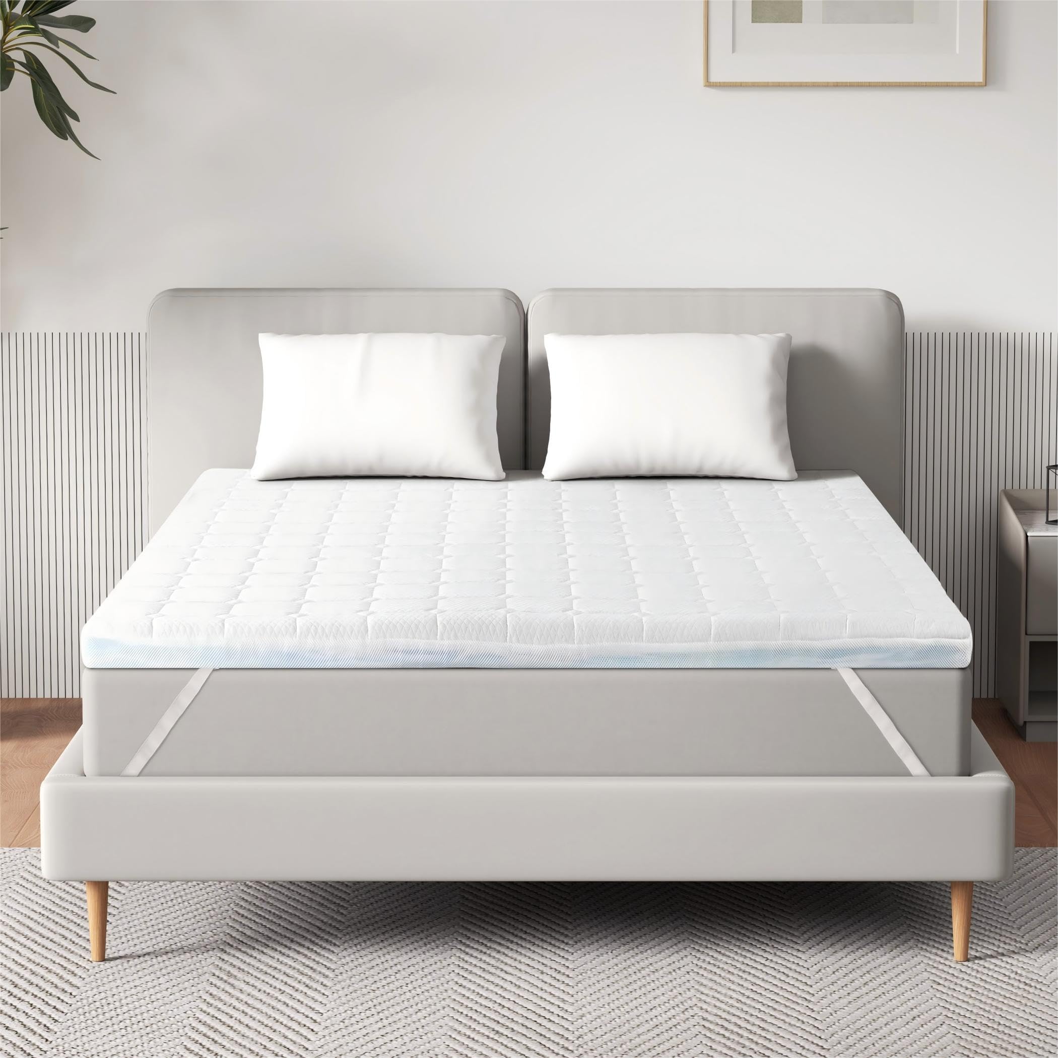 EGO Home Matratzen Topper 90x200, 7cm Höhe Matratzentopper aus Schaumstoff von 7 Zonen Schneiden, Öko-TEX Zertifiziert, 90x200cm Matratzenauflage für Boxspringbett Matratzen Schlafsofa