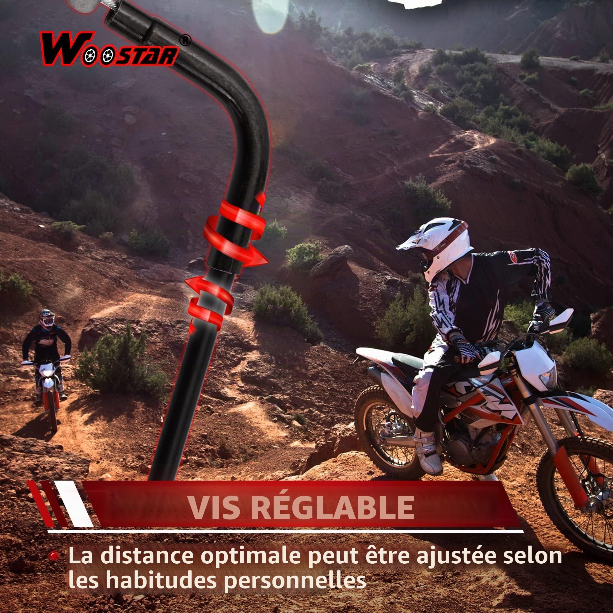 WOOSTAR 54,7" Câble de Frein Remplacement pour 150cc 200cc 250cc 4 Roues ATV Quad
