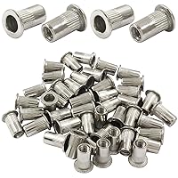 Vista 6 de 20 tuercas remachadoras de 3/8 pulgadas – 16 UNC – Tuerca roscada de cabeza plana de aleación de aluminio para un mejor rendimiento y durabilidad