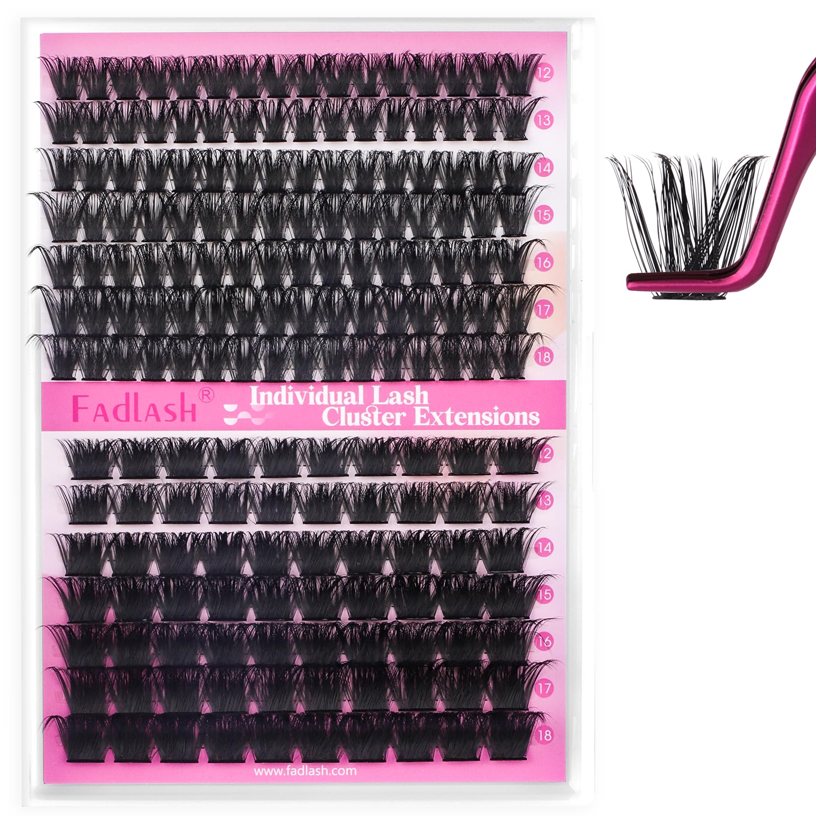 FADLASH Lash 120pcs 0.07mm D Curl 8-16mm 40D Mixed Trays Customizable DIY Eyelash Extensions for Beginners — view 25