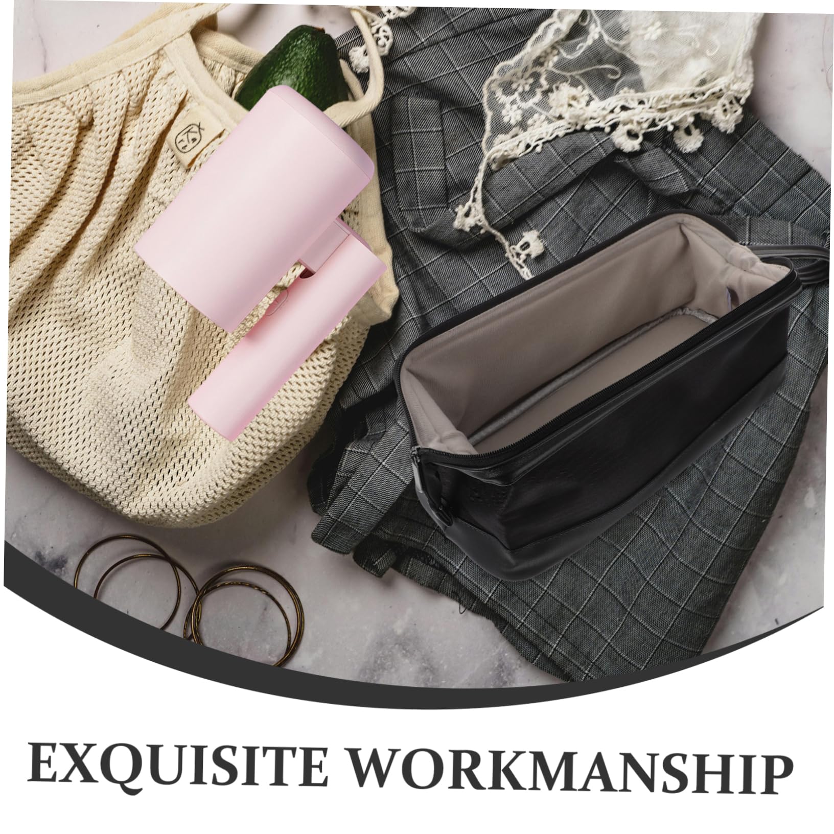 Healeved Borsa Organizer Per Asciugacapelli in Pu Compatto e Salvaspazio Per Viaggi e Trasporto Protezione Affidabile Per Strumenti Da Toeletta