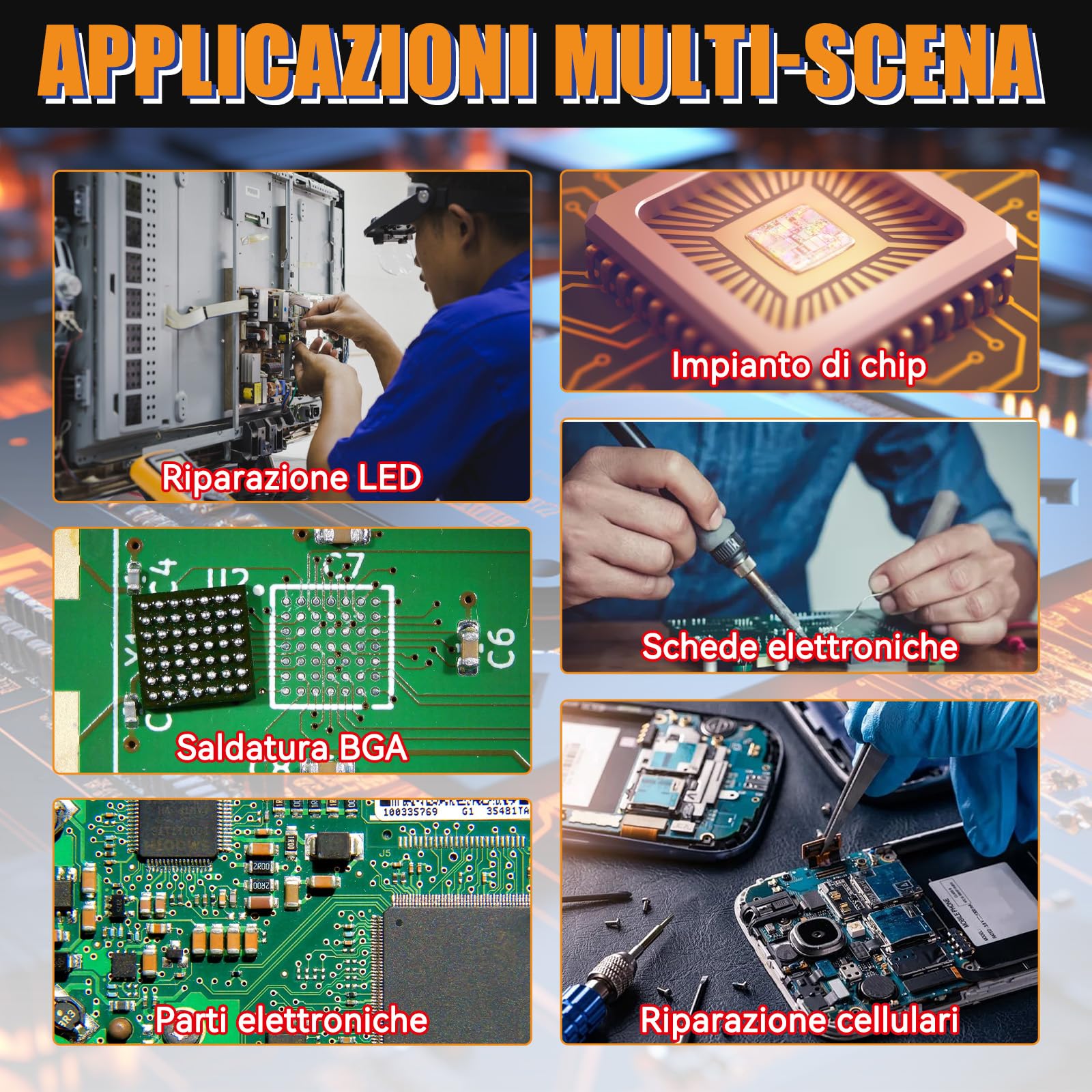 Stagno per Saldare, Flussante per Saldatura a Stagno, 1 Pacchi Pasta Saldante Stagno, Senza Pulizia Flussante per IC/CPU/PCB/LED/BGA/SMD Saldatura e Riparazione Elettronica di Precisione