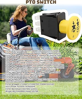 Amazon.com : YUANTUO PTO Switch Fit for Simplicity Ferris