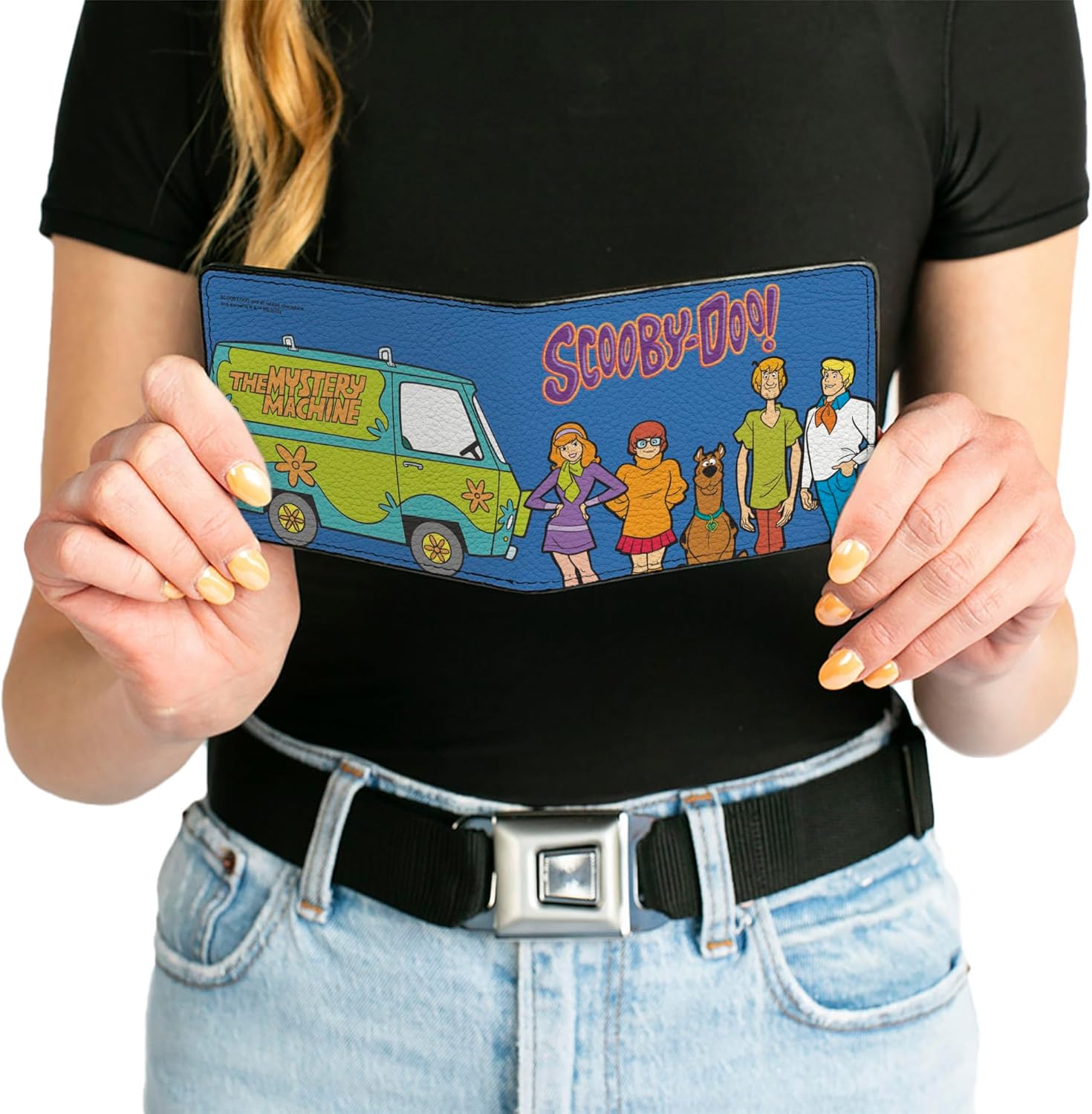 Buckle-Down Scooby Doo Wallet, Bifold, Scooby-Doo Mystery Machine and Character Group Pose Blue, Vegan Leather - Image 6