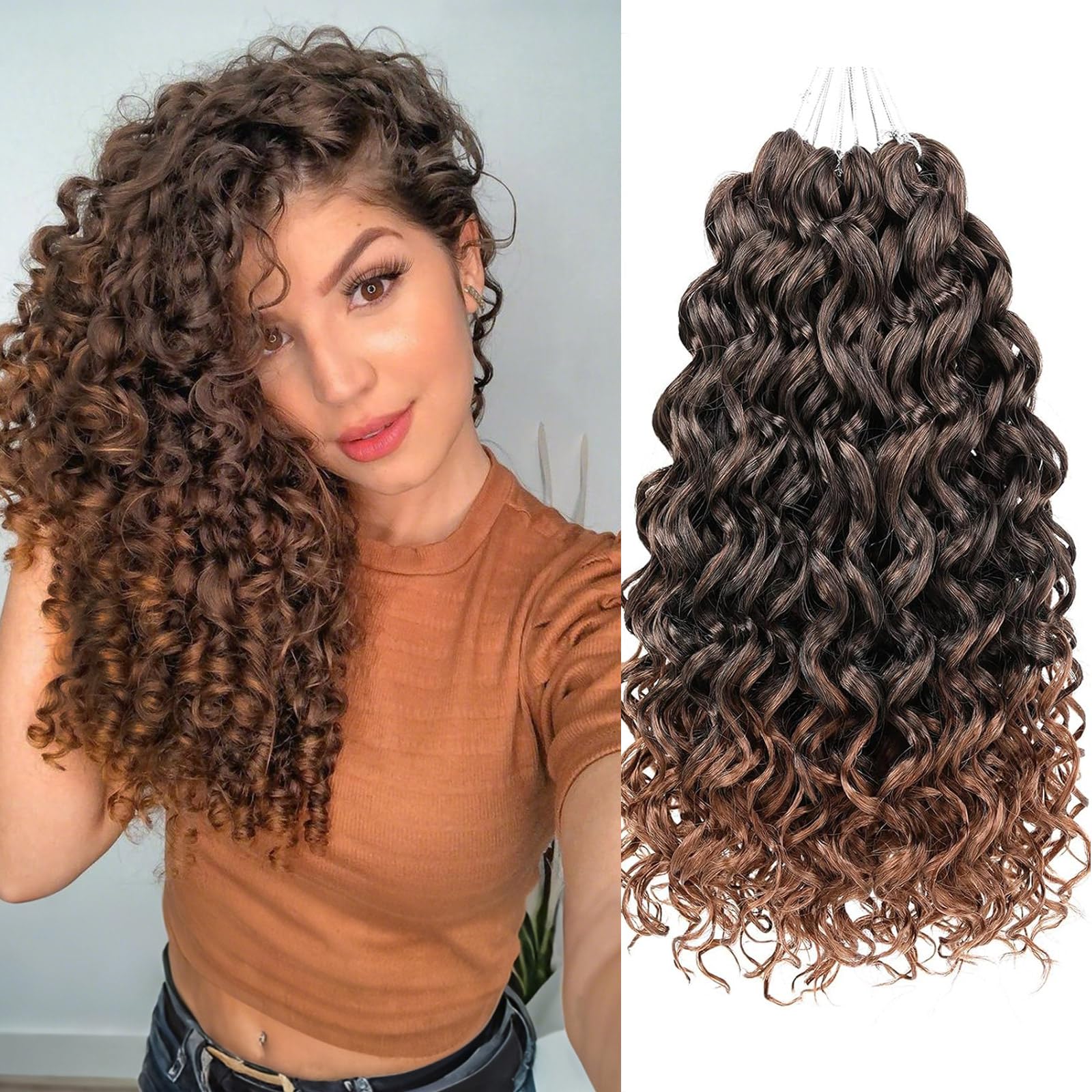 Amazon.com : ZRQ 8 Packs GoGo Curl Crochet Hair 10 Inch Short