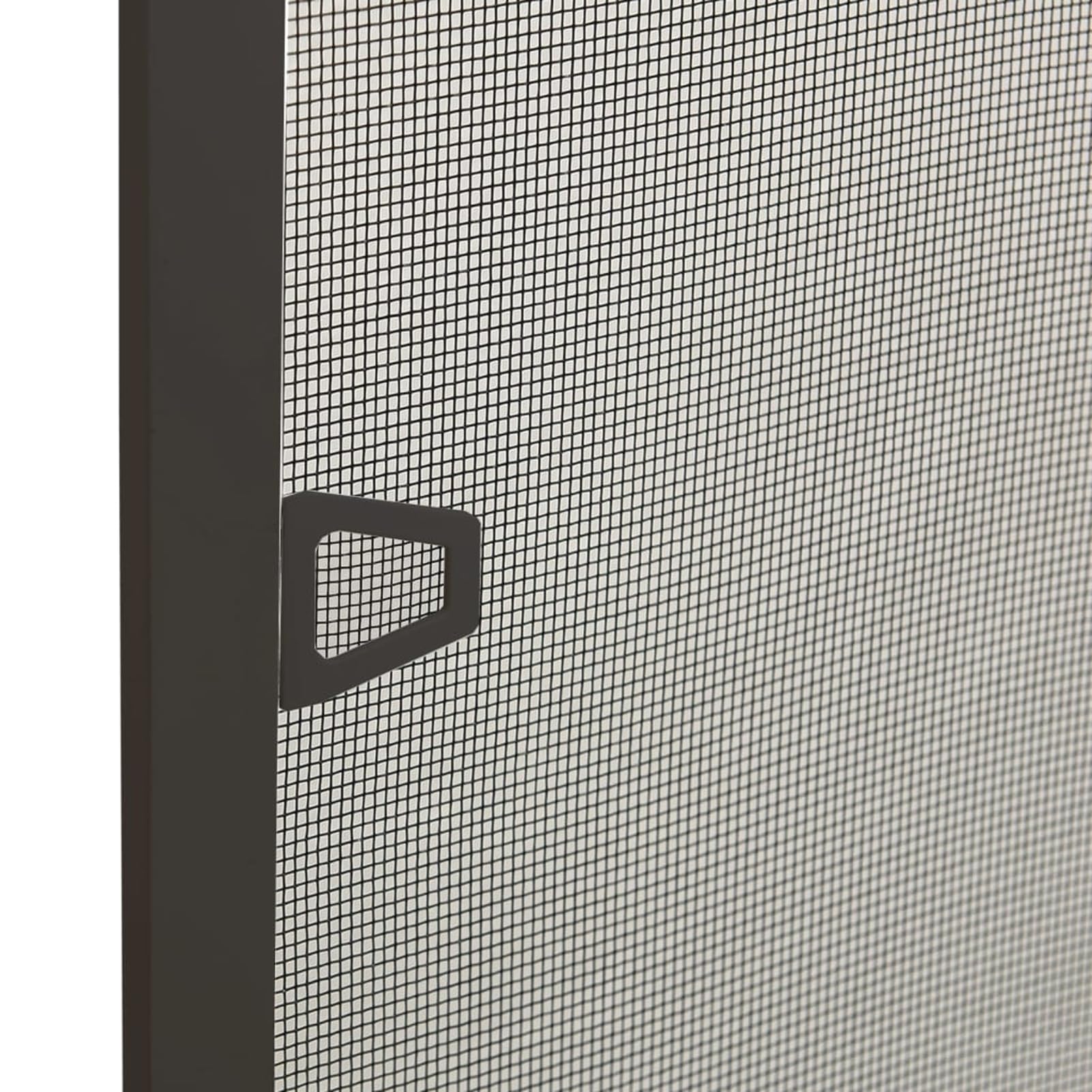 Gecheer Insektenschutzgitter, Aluminiumrahmen mit feinem Fiberglasnetz, Fliegengitter für Fenster anthrazit 90x120 cm, für Wohnräume und Schlafzimmer