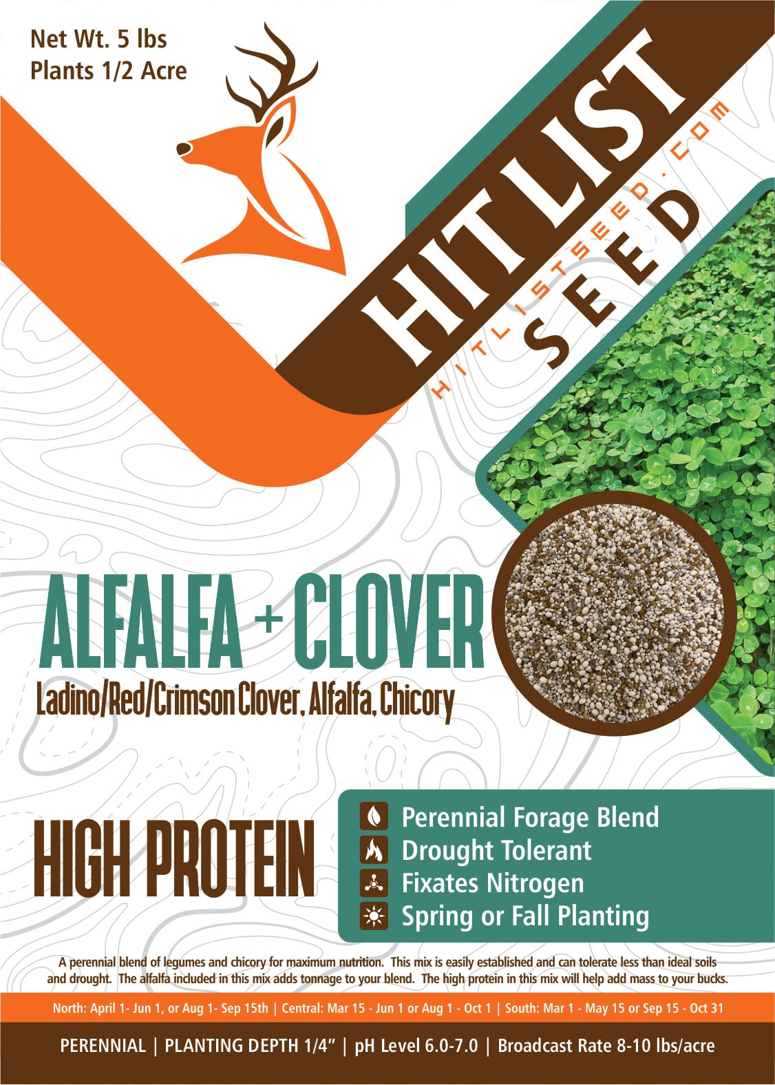Hit List Seed Alfalfa + Clover