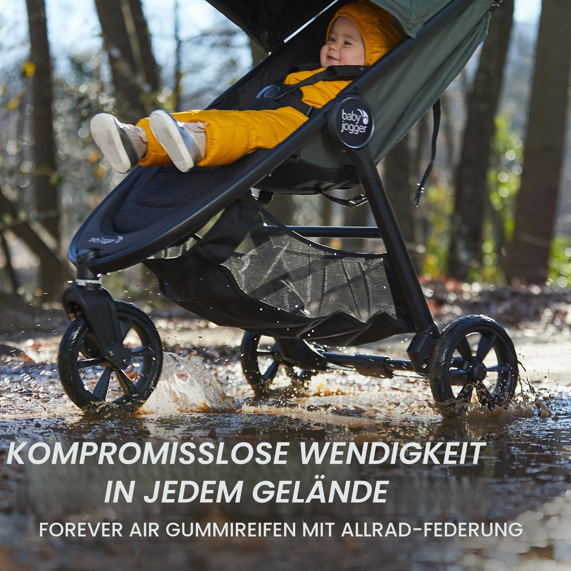 Baby Jogger City Mini GT2 All-Terrain Kinderwagen Opulent Schwarz