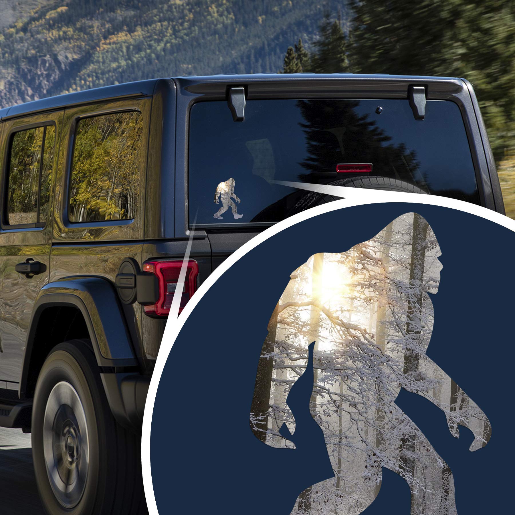 Autocollant Vinyle Sasquatch Bigfoot "F**k Off" Humoristique - Pour Voiture, Camion