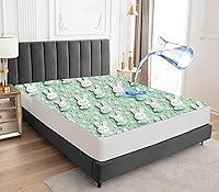 Vista 26 de Sufdari Protector de colchón impermeable, funda de colchón tamaño individual para cama, bolsillo profundo de 18 pulgadas, protector de colchón