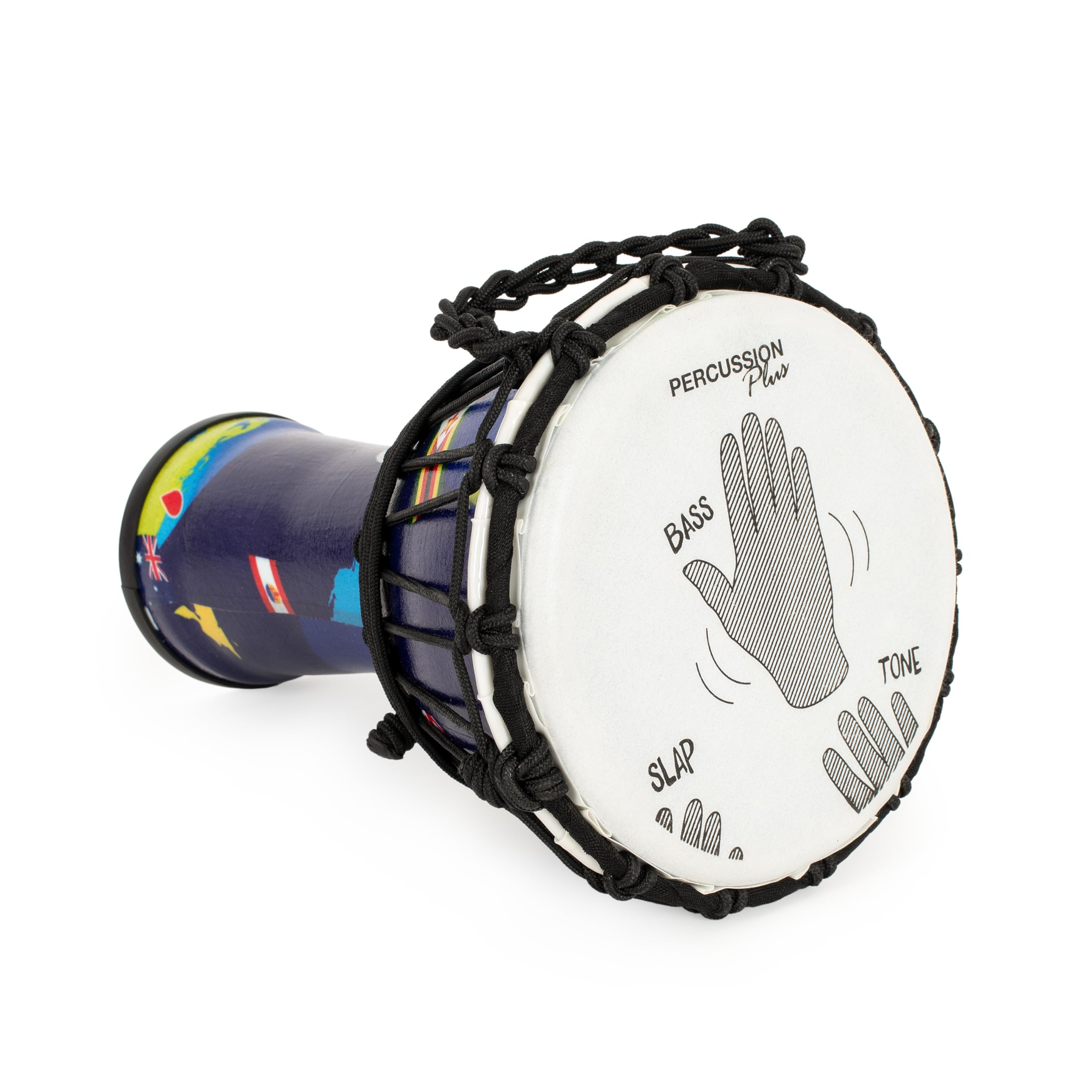 Percussion Plus World Slap Djembé en corde accordée – 17,8 cm (tête)