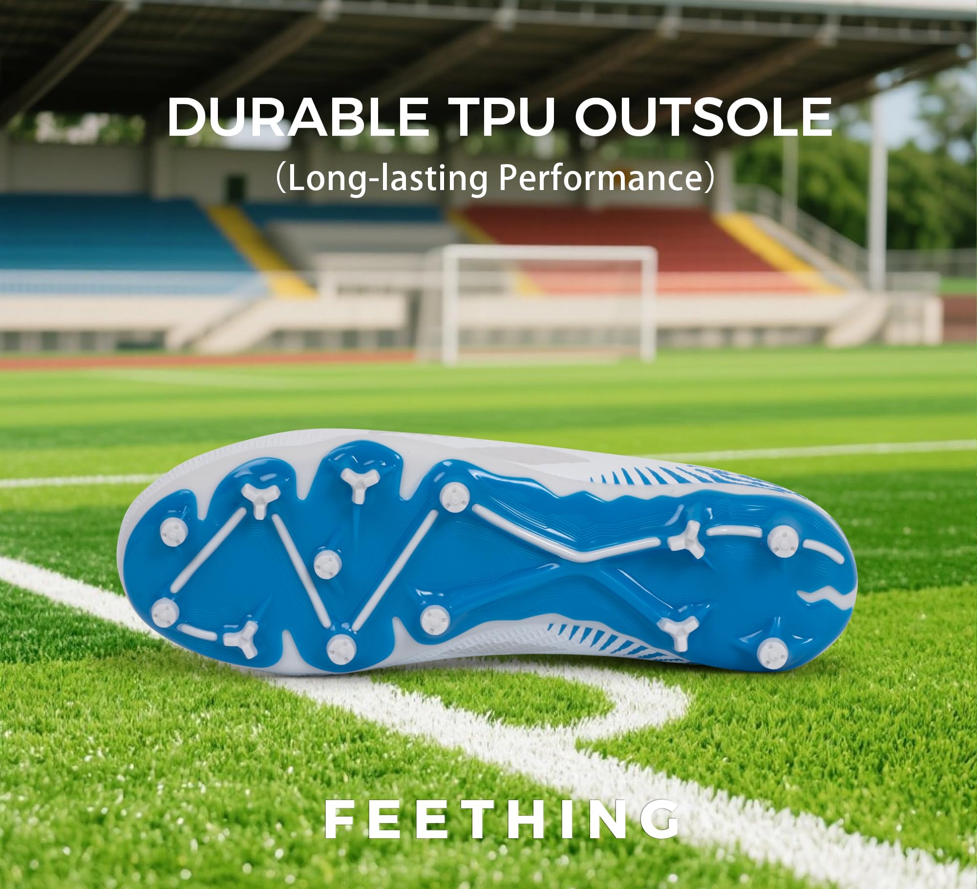 Womens Soccer Cleats Firm Ground Outdoor Athletic Football Boots Lightweight Soccer Shoes for Youth Girls — view 5