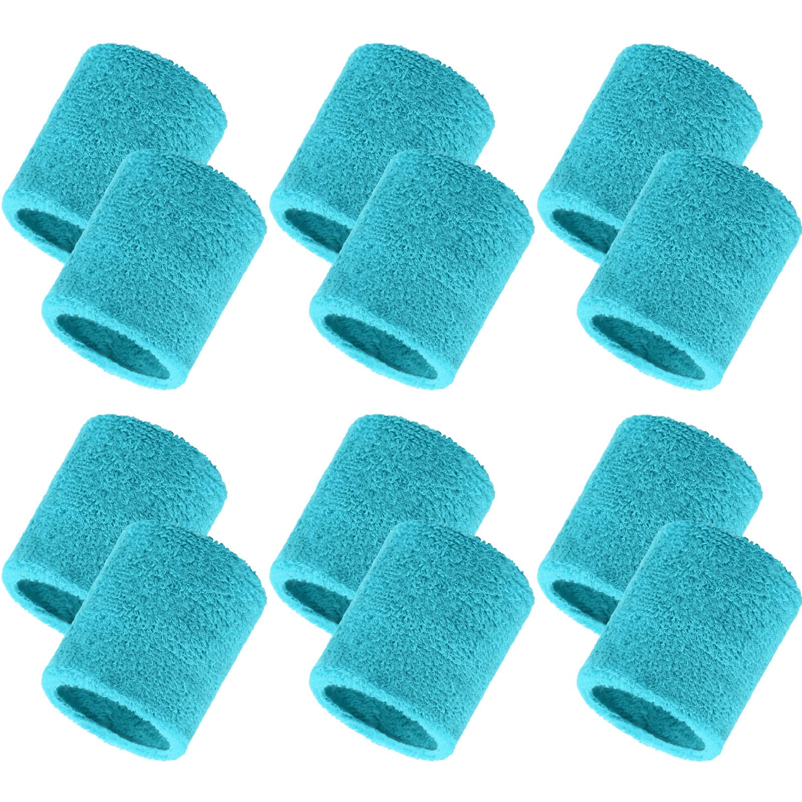 Bememo 12 Pcs Sweatbands Wrist Bands