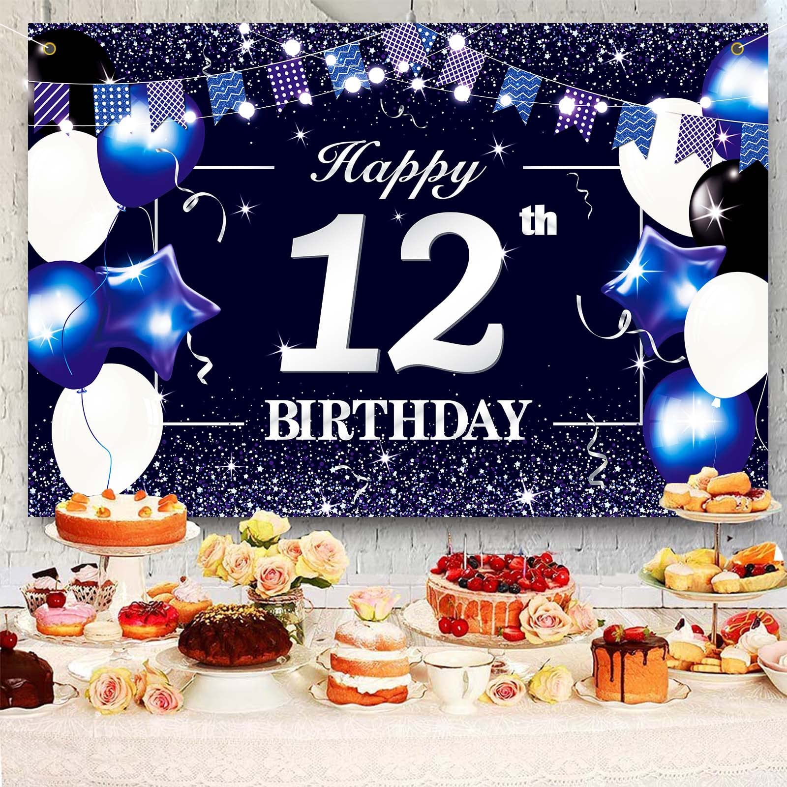 P.G Collin Happy Retirement Banner - 6x4 Foot Polyester Backdrop With 30ft Ribbon, Gold Grommets, HD Printing - View #9