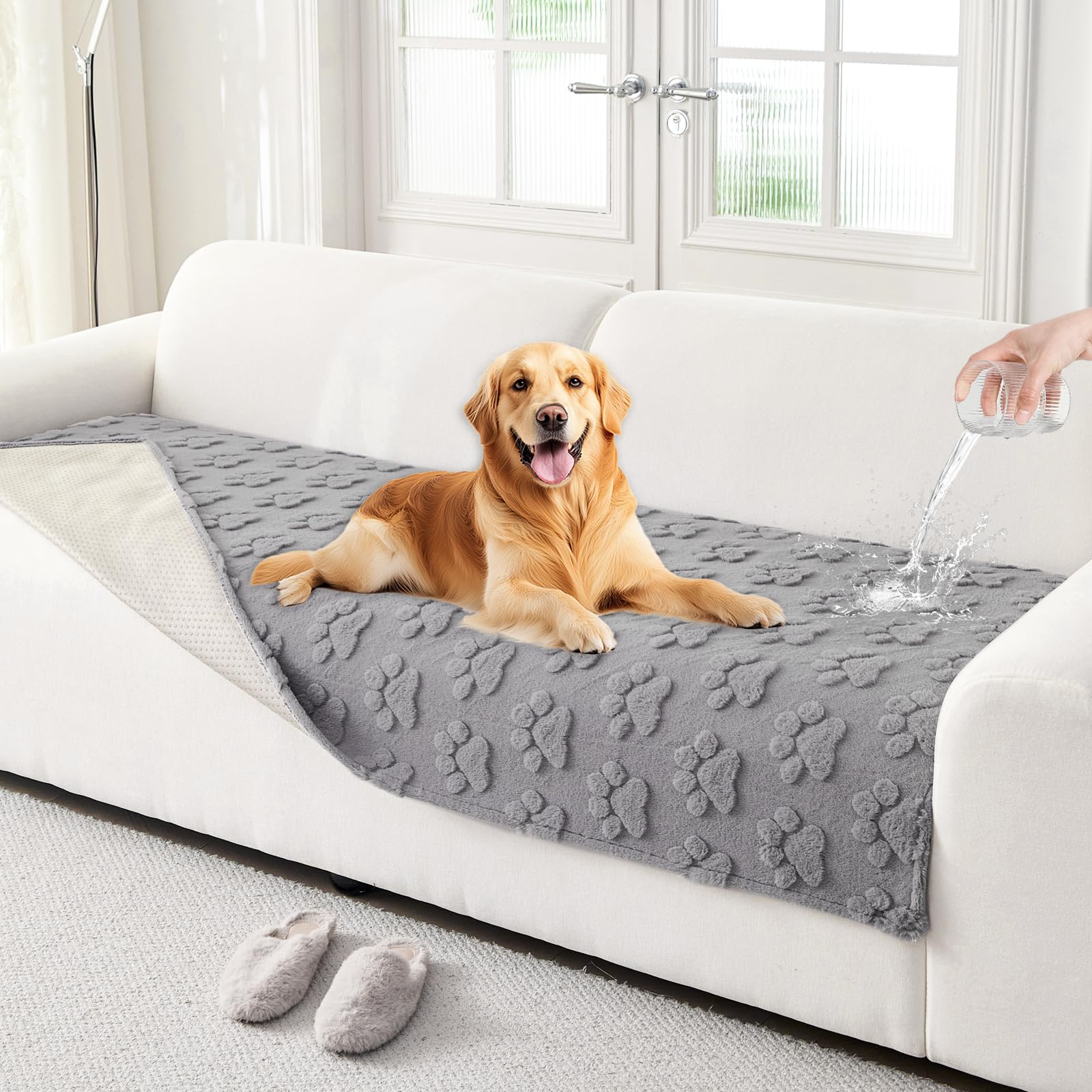 Amazon.com: Akpgq Waterproof Couch Cover for Dogs Non-Slip Pet