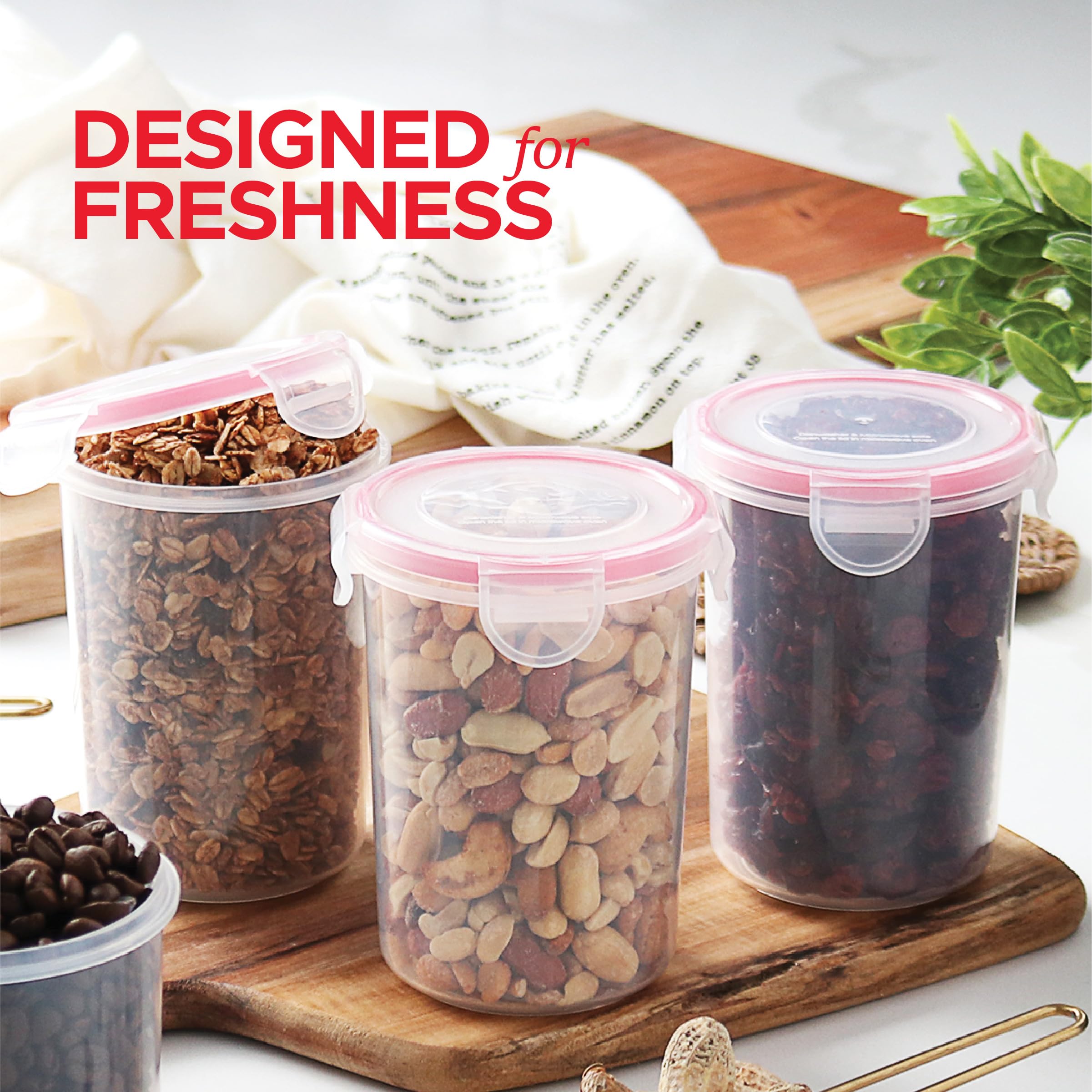 Récipient À Avoine De Nuit Avec Couvercle Et Cuillère,Bocal À Avoine