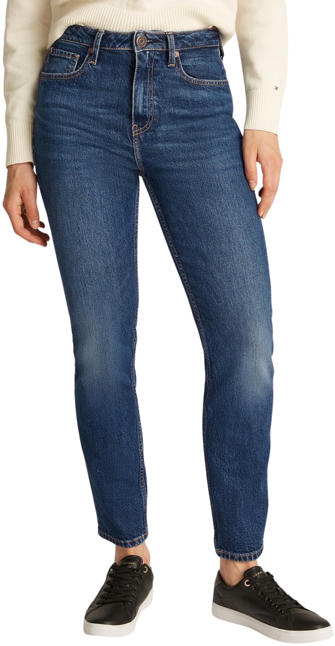 Tommy Hilfiger Damen Jeans Hose Cigarette Slim Fit