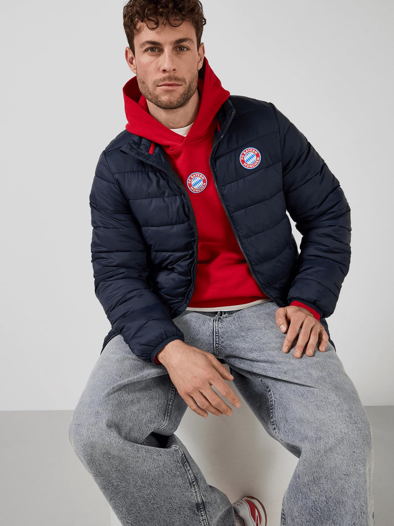 FC Bayern München | Steppjacke Essentials | Herren | Navy