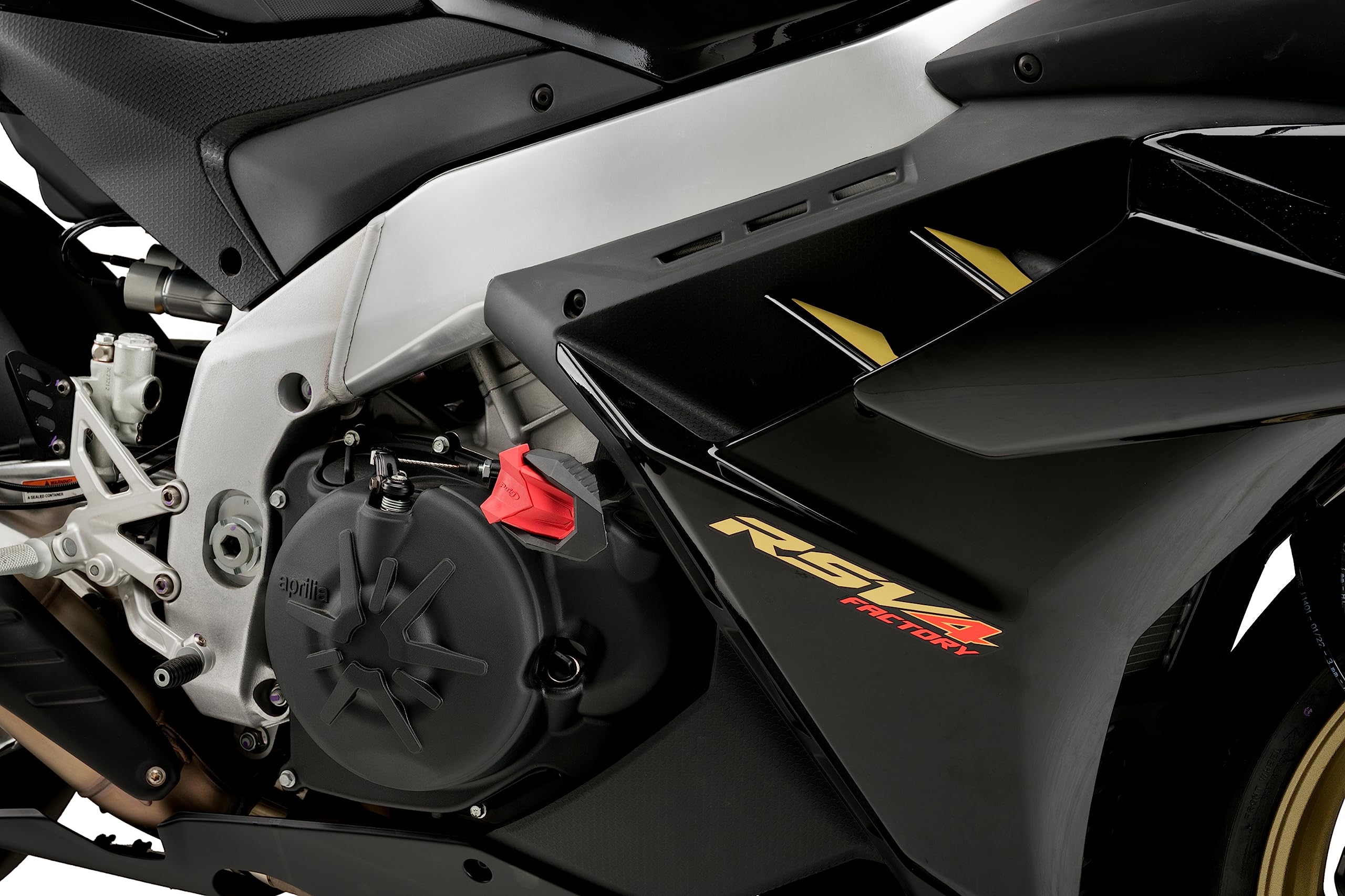 Puig R19 Frame Sliders | Black | Aprilia RSV4 Factory 2021>Current