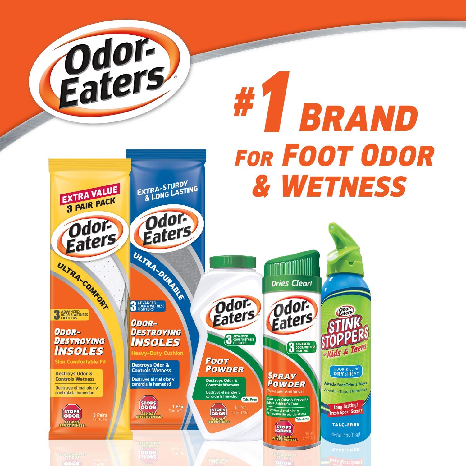Odor-Eaters Foot Powder, 6 Ounce (Pack of 24)