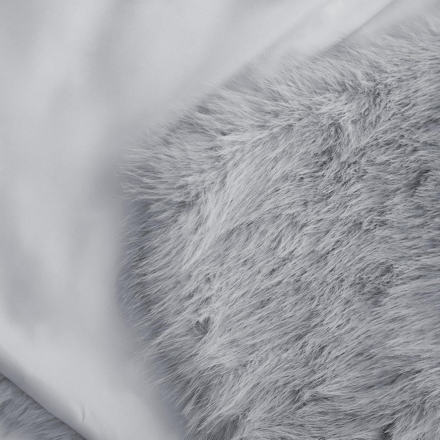 Amazhiyu Women's Faux Fur Cropped Coat Long Sleeve Open Front Winter Jacket - Image 2