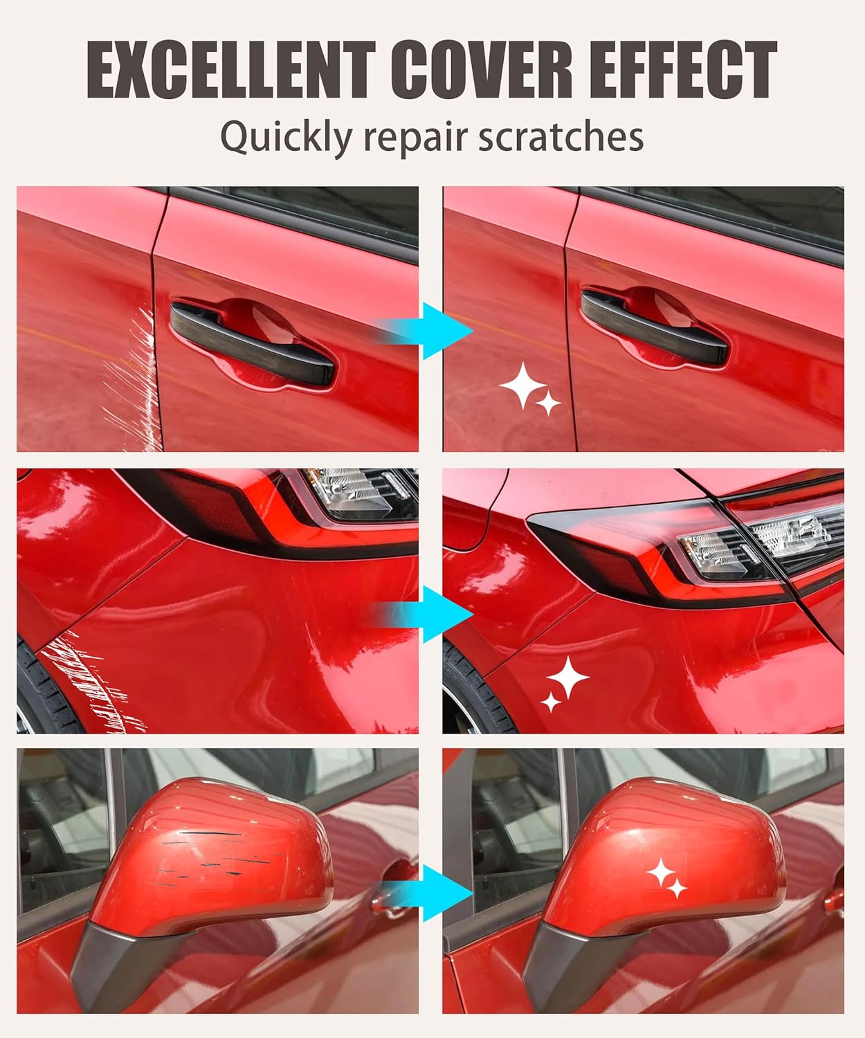 racoona paint pen,car accessories touch up paint pen,car paint scratch repair,car scratch remover pen,touch up paint pen for cars,car touch up paint pen,deep scratches for all types of cars (pearl red)